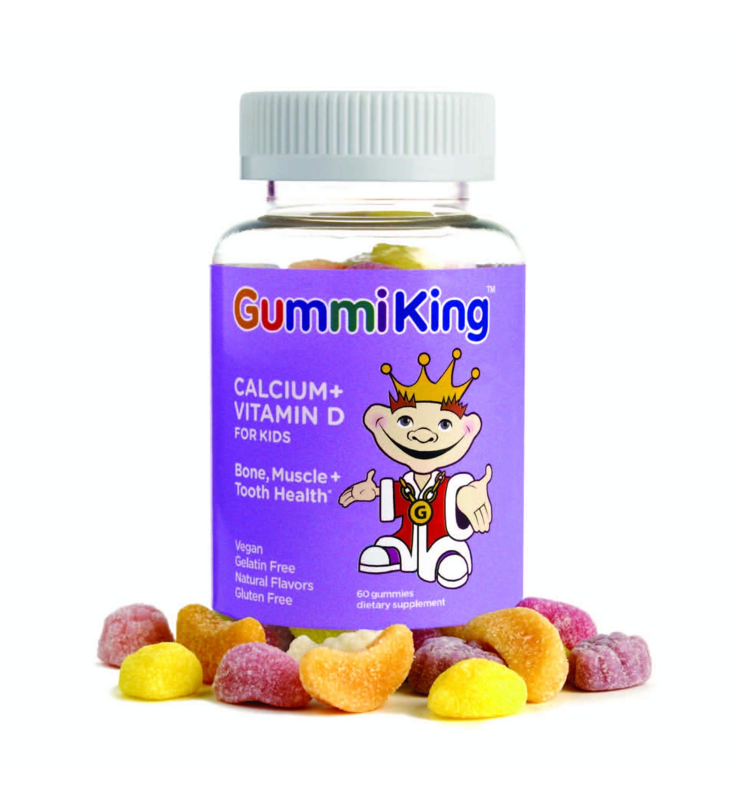 GummiKing Calcium Plus Vitamin D for Kids 60 Gummies