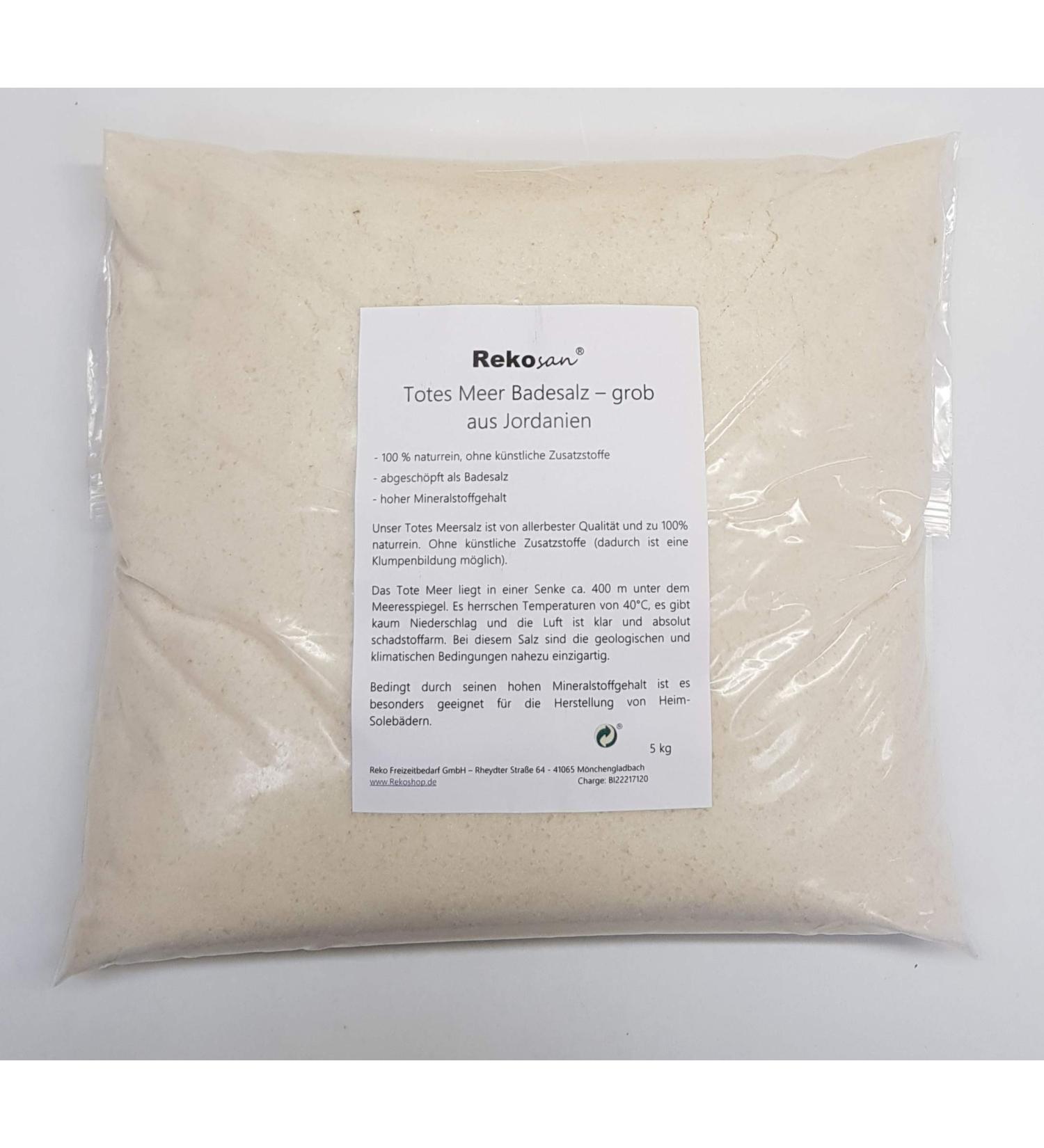 Rekosan Dead Sea Salt 5 kg Bath Salt from Jordan Sea Salt Coarse