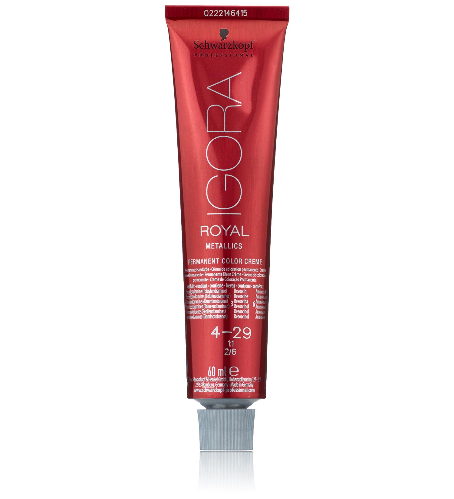 Schwarzkopf Igora Royal 4-29 Medium Brown Ash Violet Hair Color - 60g (1 Pack) | Premium International Shipping - Buy Online on GoSupps.com