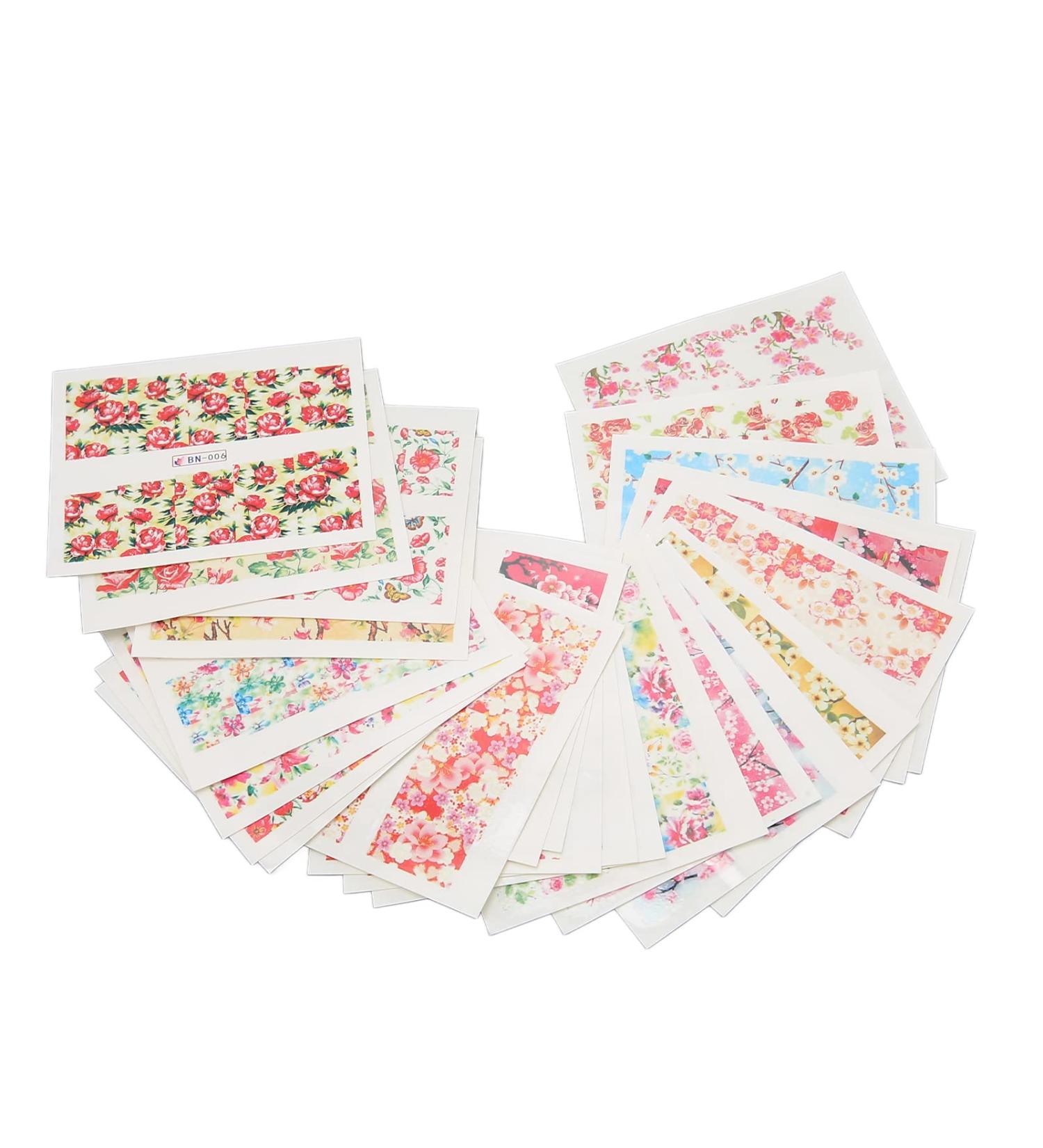 Nail Decals Nail Sticker Safe Eco Friendly Vivid Beautiful for Women Girls for Nail Salon for Birthday Party for Dating Gathering - Buy Online on GoSupps.com