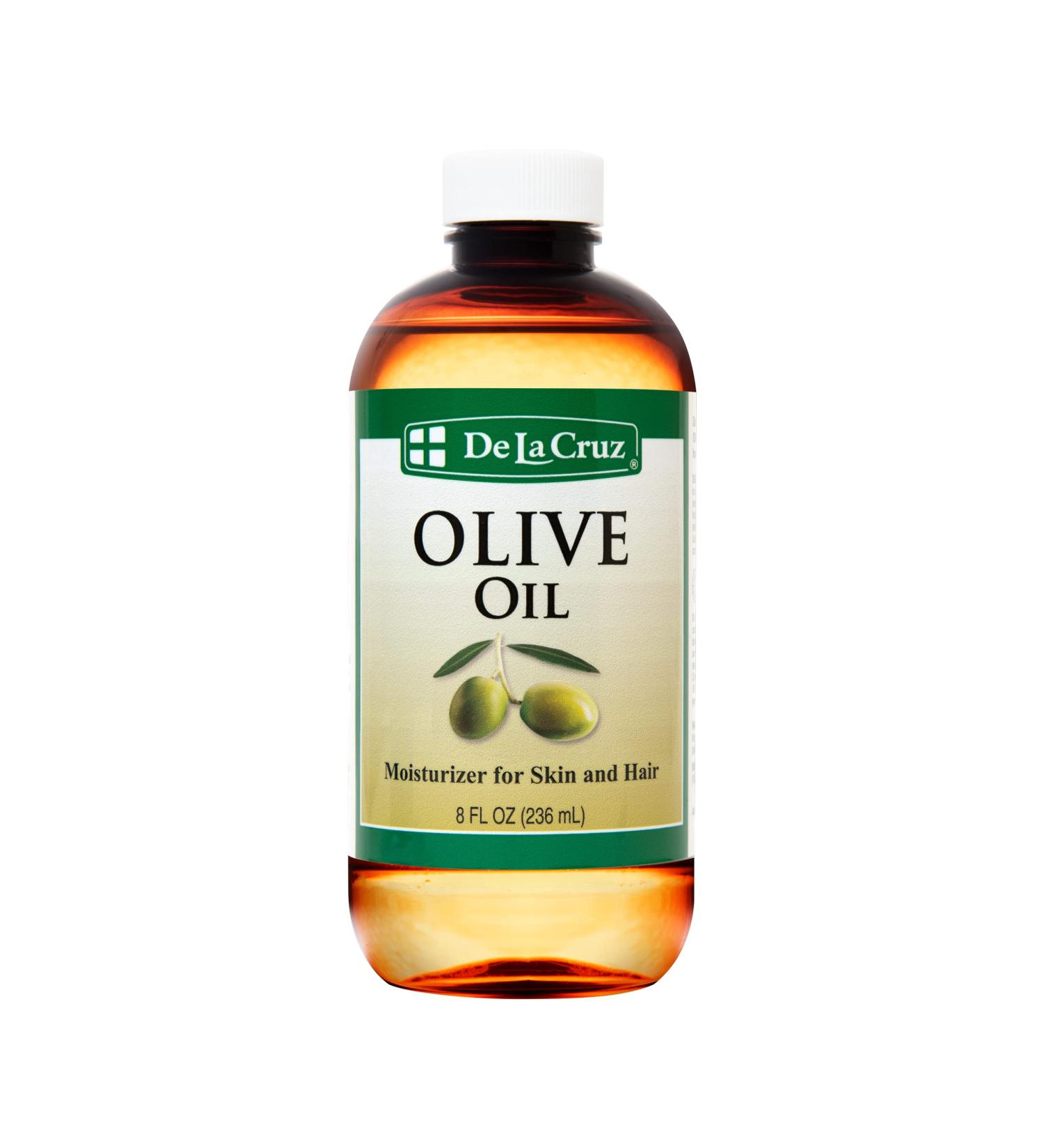De La Cruz Pure Olive Oil - Natural Expeller Pressed Body Oil 8 Fl Oz - Buy Online on GoSupps.com