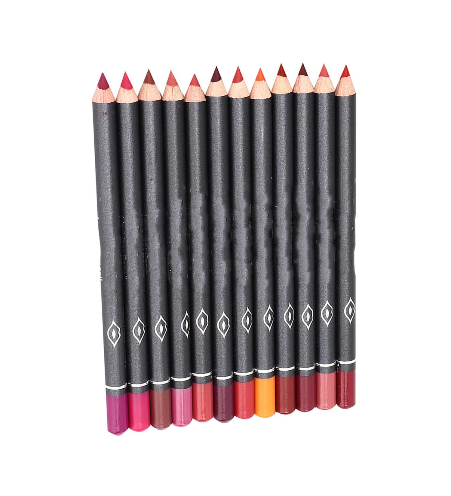 Sonew 12 Colors Lipstick Lipliner Set | Waterproof Matte Lip Pencils | Smooth Lip Makeup Kit for Flawless Lips - Buy Online on GoSupps.com