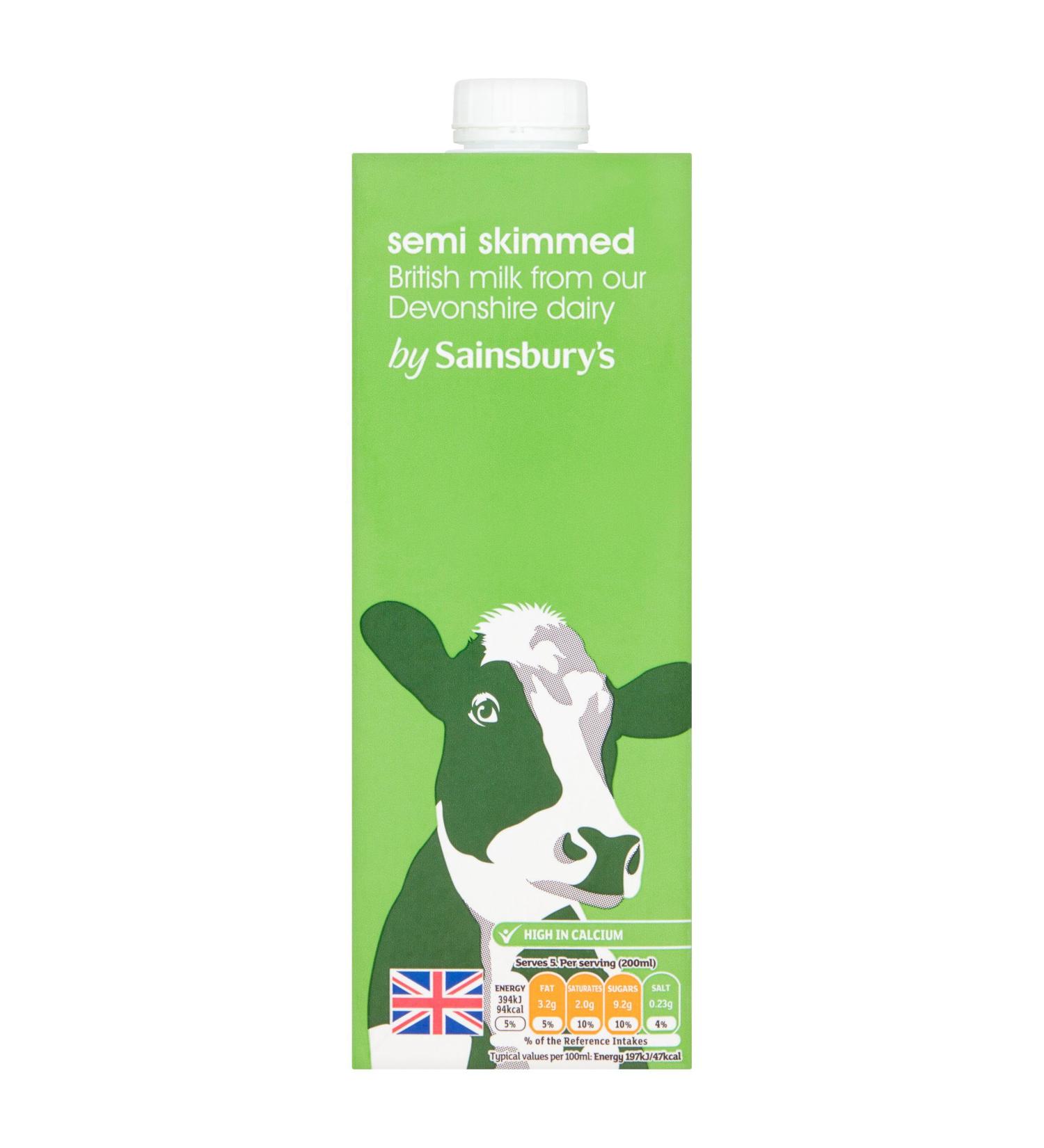 Devonshire Dairy British UHT Semi Skimmed Milk 1L - 2 Pack in Premier Life Store Box