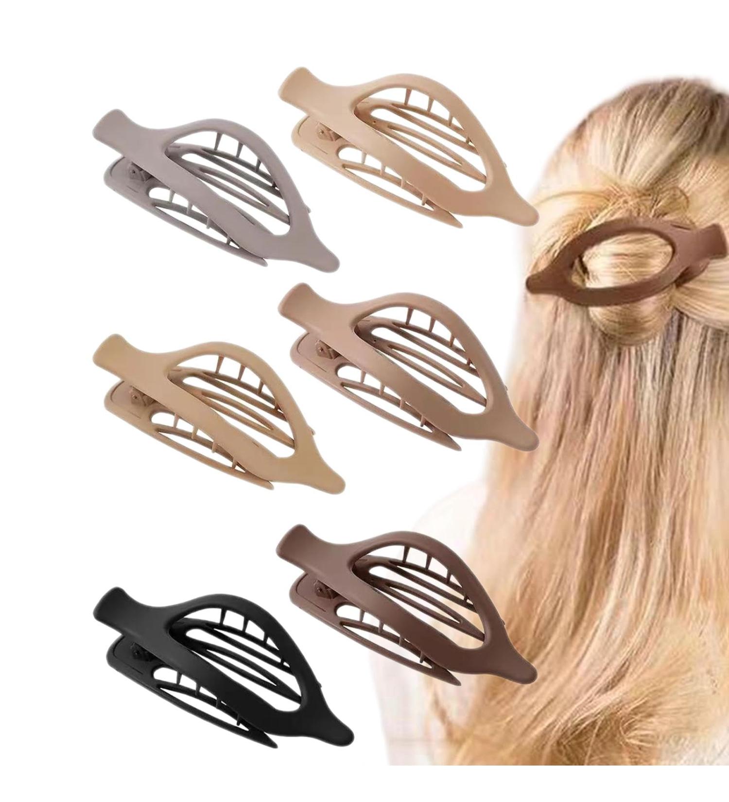 Flat Hair Clips Flat Clips - Vintage Side Slide Hair Clip 6 Pieces Side Alligator Hair Clips Strong Hold Oval Hair Clips Jaw Clips Duckbill Hair Clips Accessories Single-Coloured - Buy Online on GoSupps.com