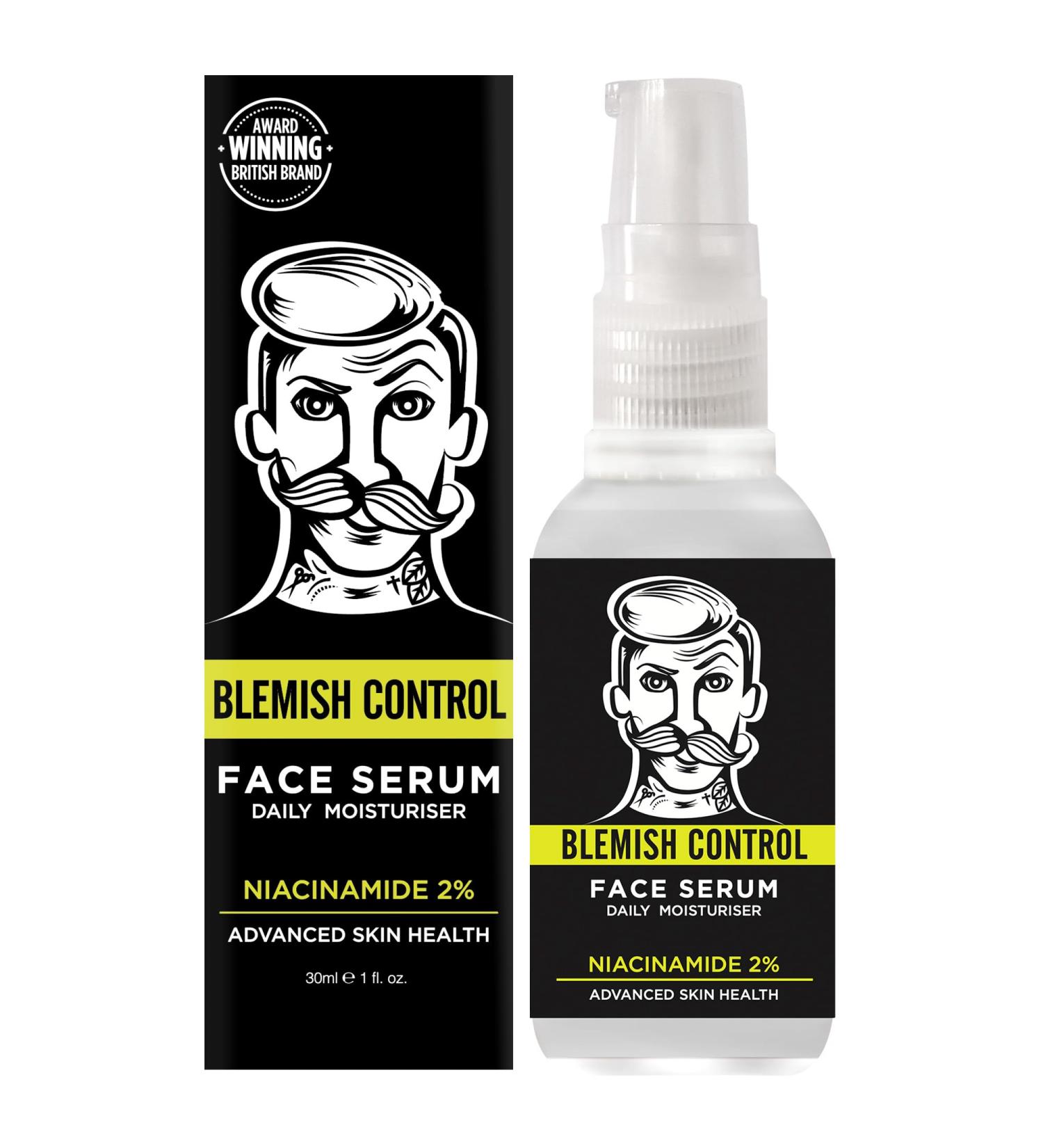 BARBER PRO Blemish Control Face Serum 30 ml | Mens Face Cream | Face Moisturiser & Antioxidant | Mens Skincare - Buy Online on GoSupps.com
