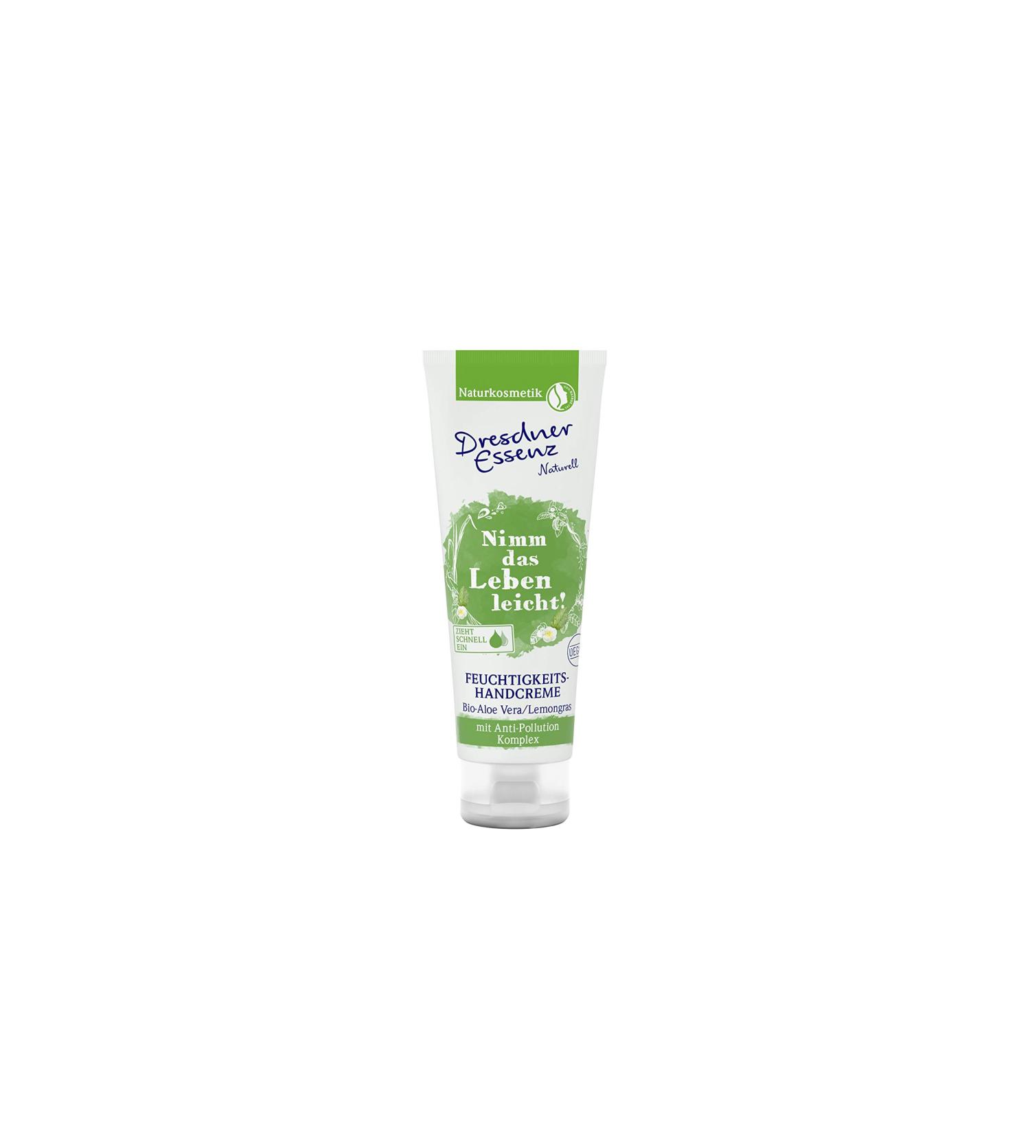 Dresdner Essenz Hand Cream Anti-Pollution "Organic Aloe Vera/Lemongrass" (Take life easy!")