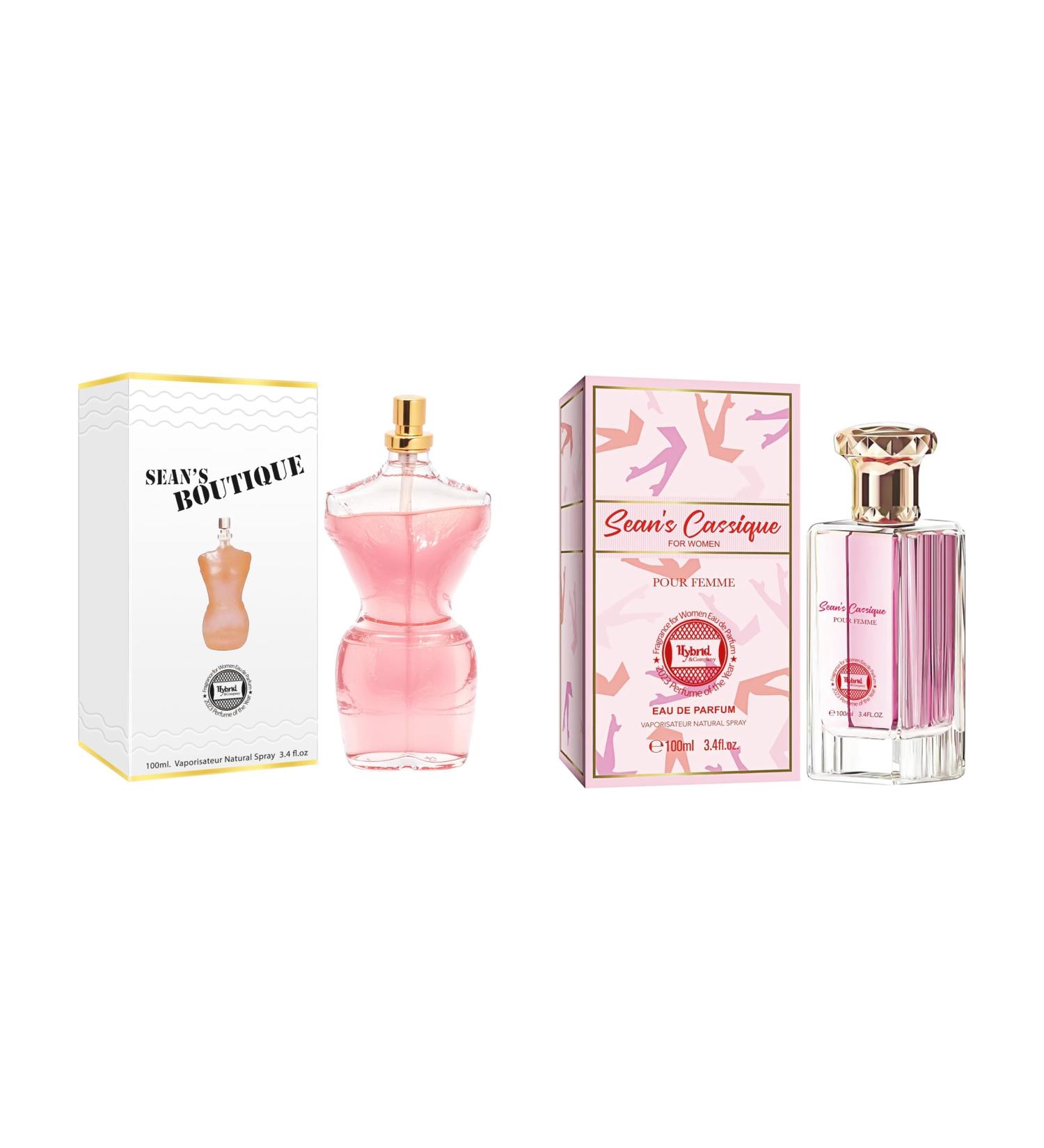 Hybrid & Company Women 2 Pcs Fragrance For Women Eau De Parfume Pour Femme Natural Spray SEAN'S BOUTIQUE SEAN'S CLASSIQUE 3.4 Fl Oz (Pack of 2) - Buy Online on GoSupps.com