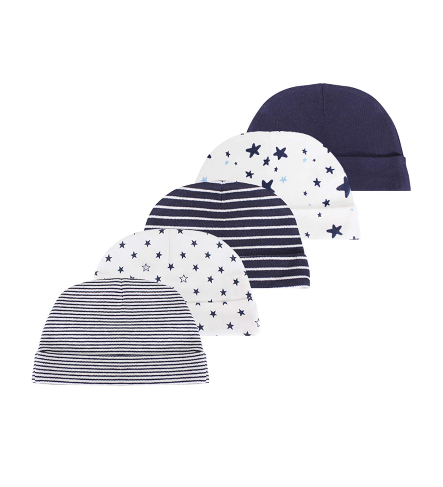 Newborn Baby Hat | 100% Cotton | Black | Boys Girls 0-6 Months - Buy Online on GoSupps.com
