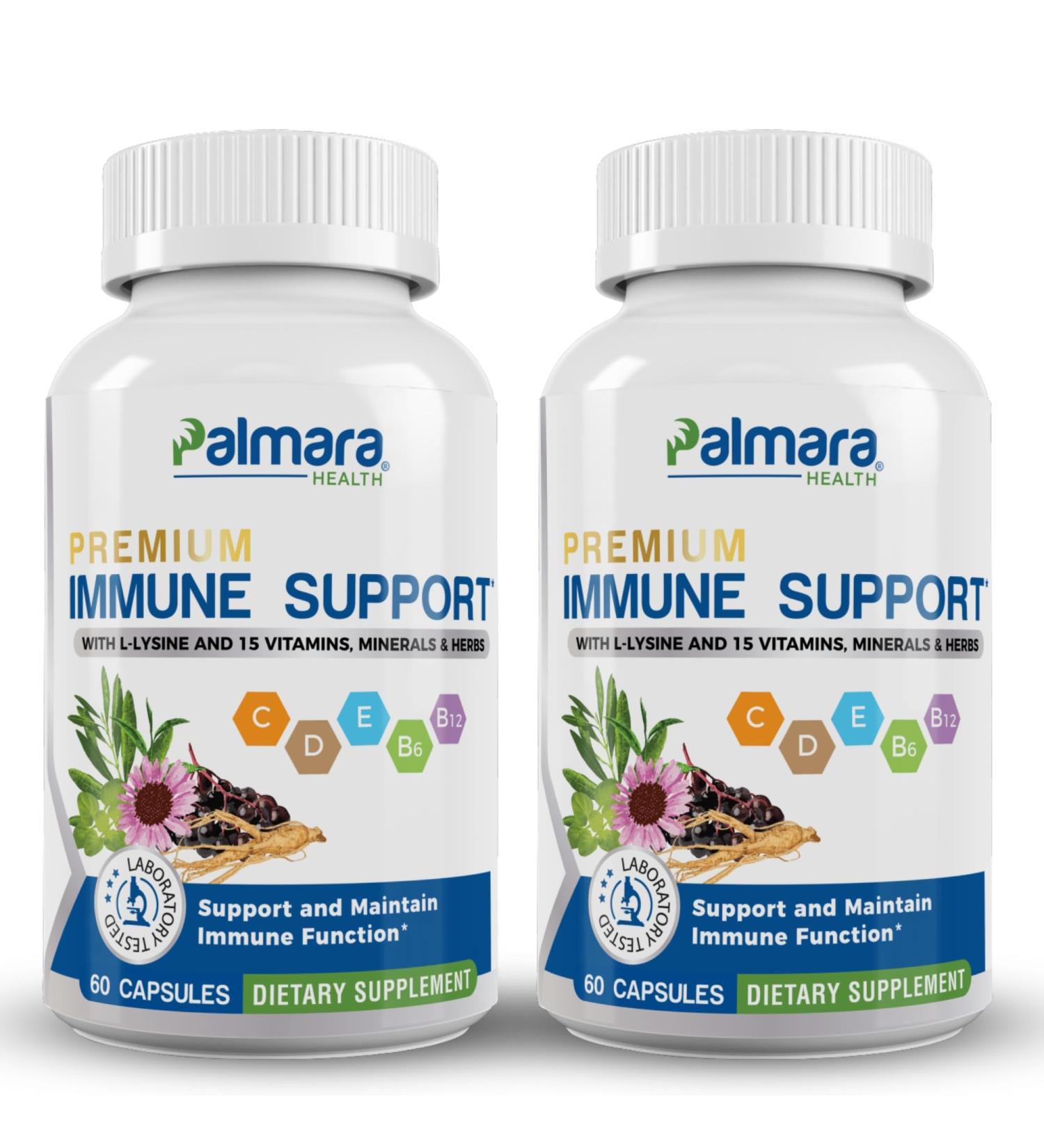 Palmara Health Premium Immune Support, 60 Capsules (2) - Buy Online on GoSupps.com