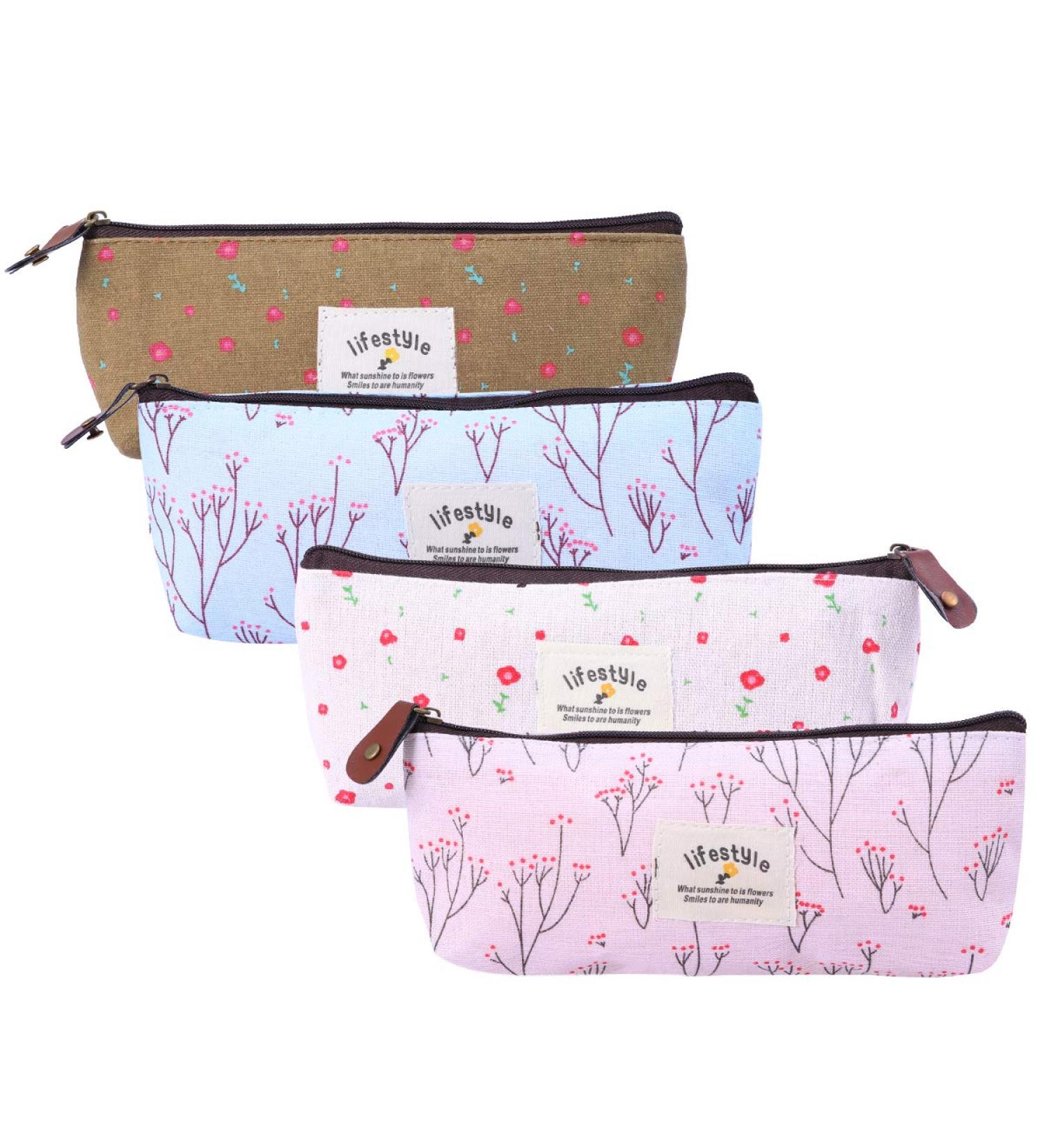 Frcolor Small Cosmetic Bag Set - 4 Pieces Makeup Tool & Pencil Bags for Travel - Stylish & Functional | International Shipping Available - Buy Online on GoSupps.com