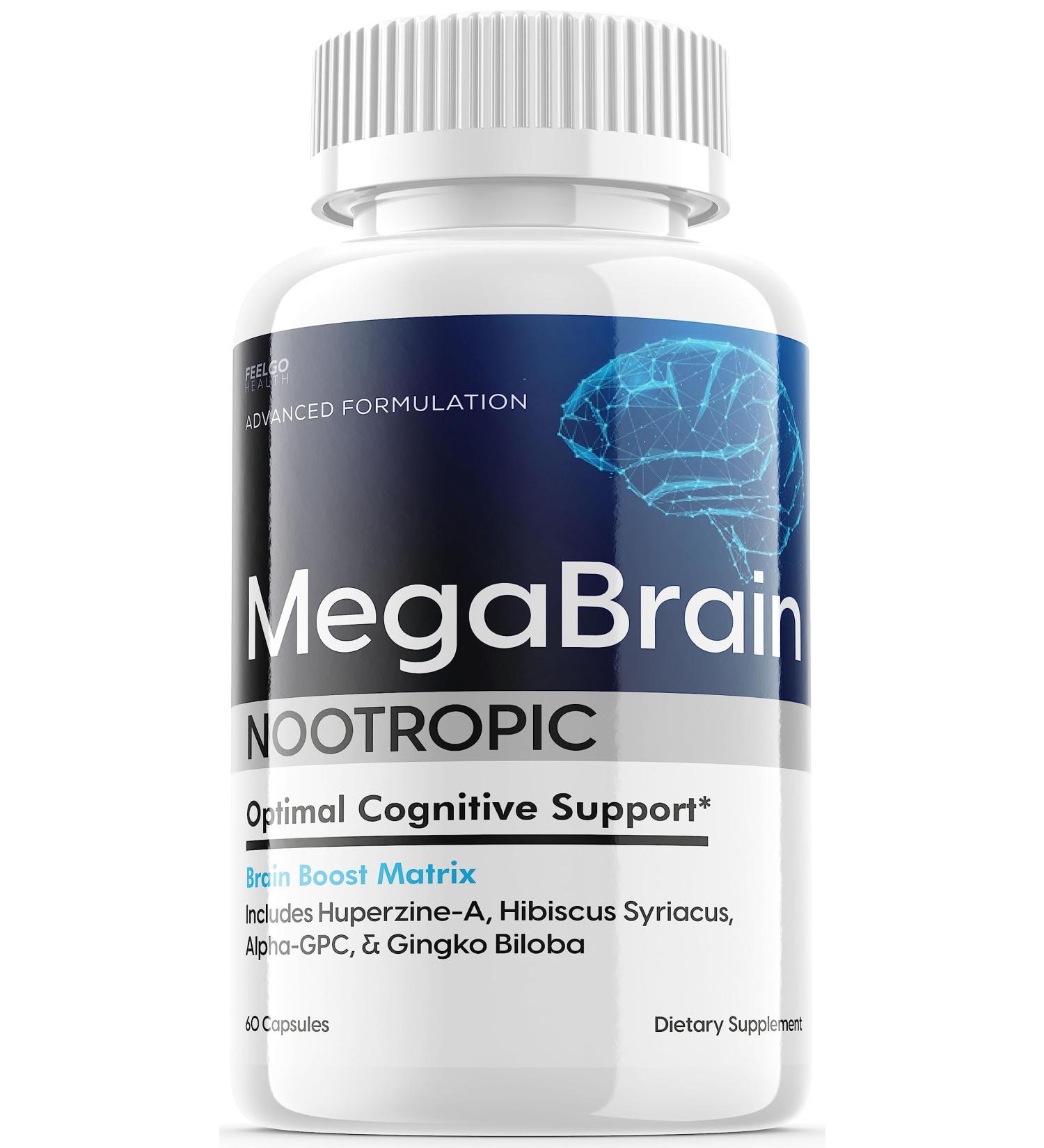 MegaBrain Nootropic - Advanced Focus Formula | 30 Capsules for Enhanced Brain Function - Buy Online on GoSupps.com