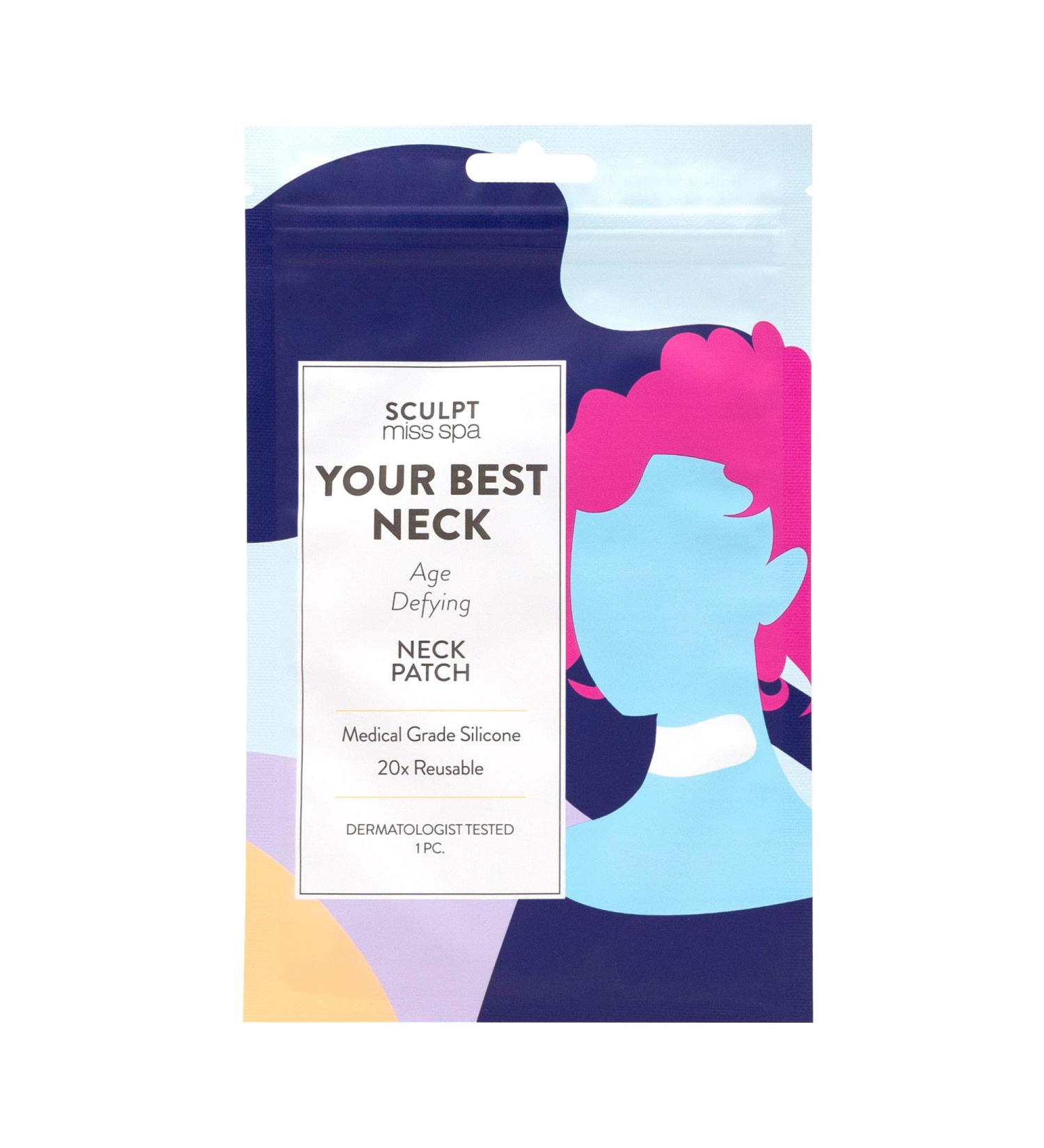 MISS SPA Neck Anti-Wrinkle Silicone Patch | Reusable Hydrating Patches for Tech-Neck Creases | Age-Defying Medical Grade Wrinkle Treatment - Buy Online on GoSupps.com