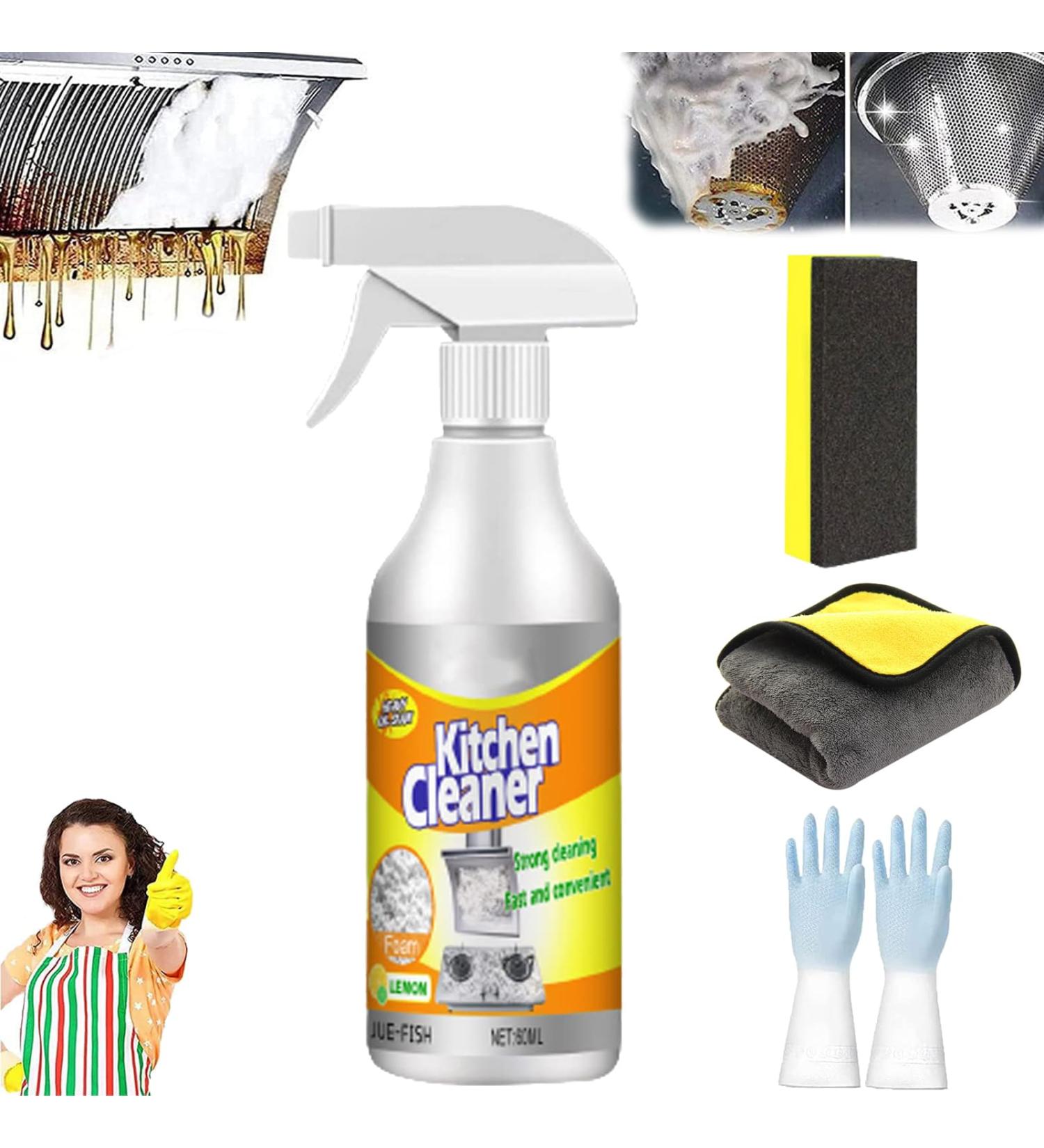 ayattecy LQLQ Clean up kitchen oil stains LQLQ Clean Kitchen Oil Stain Lqlq Powerful Clean Up Kitchen Oil Stains Multi-purpose Foam Cleaner for Range Hood Oven Pots Grill Sink (1 Pcs) - Buy Online on GoSupps.com