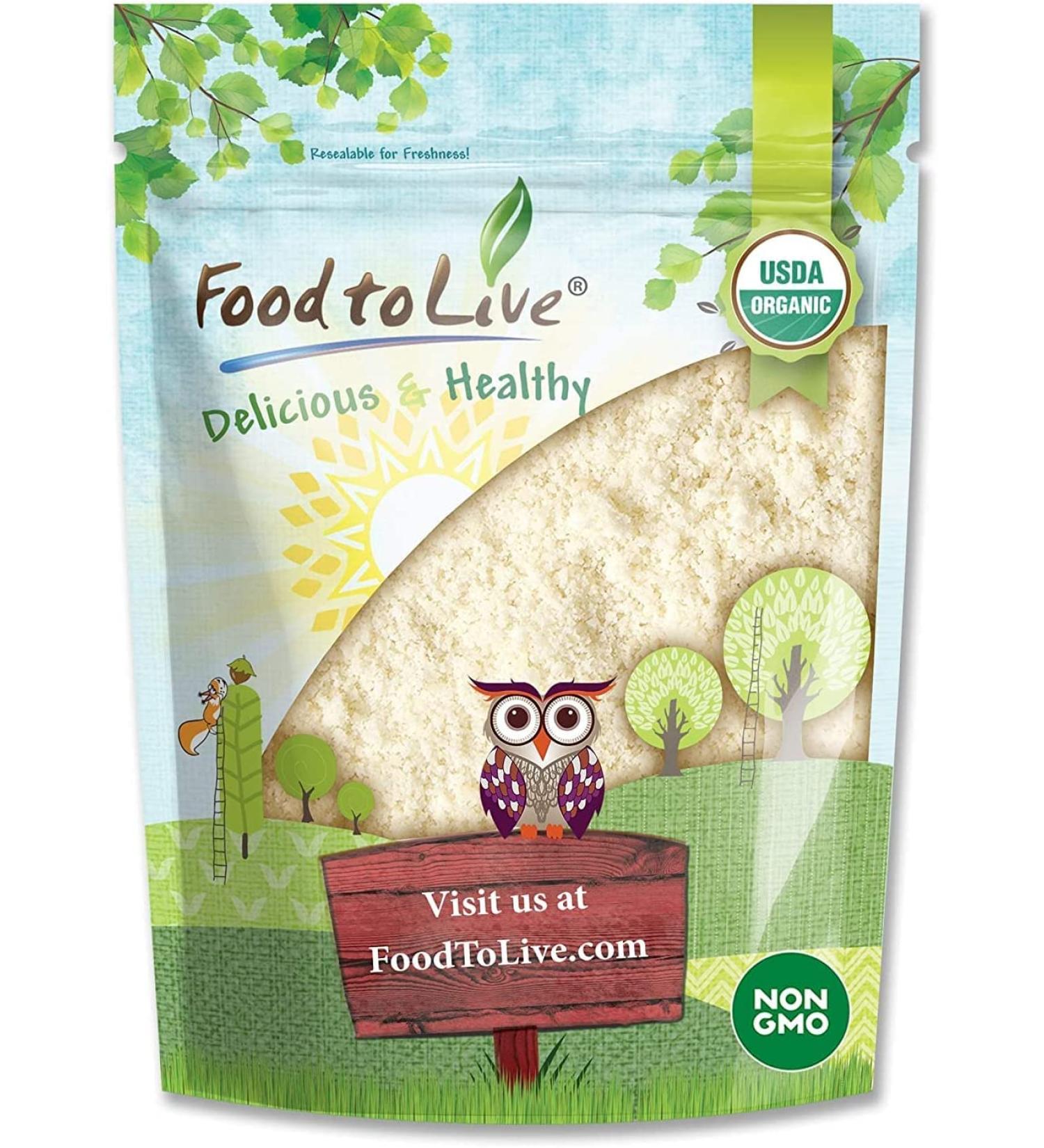Organic Almond Flour 2lb - Blanched, Extra Fine, Non-GMO, Low Carb, Culinary Grade, Kosher - Keto, Paleo, Vegan Super Powder - Buy Online on GoSupps.com
