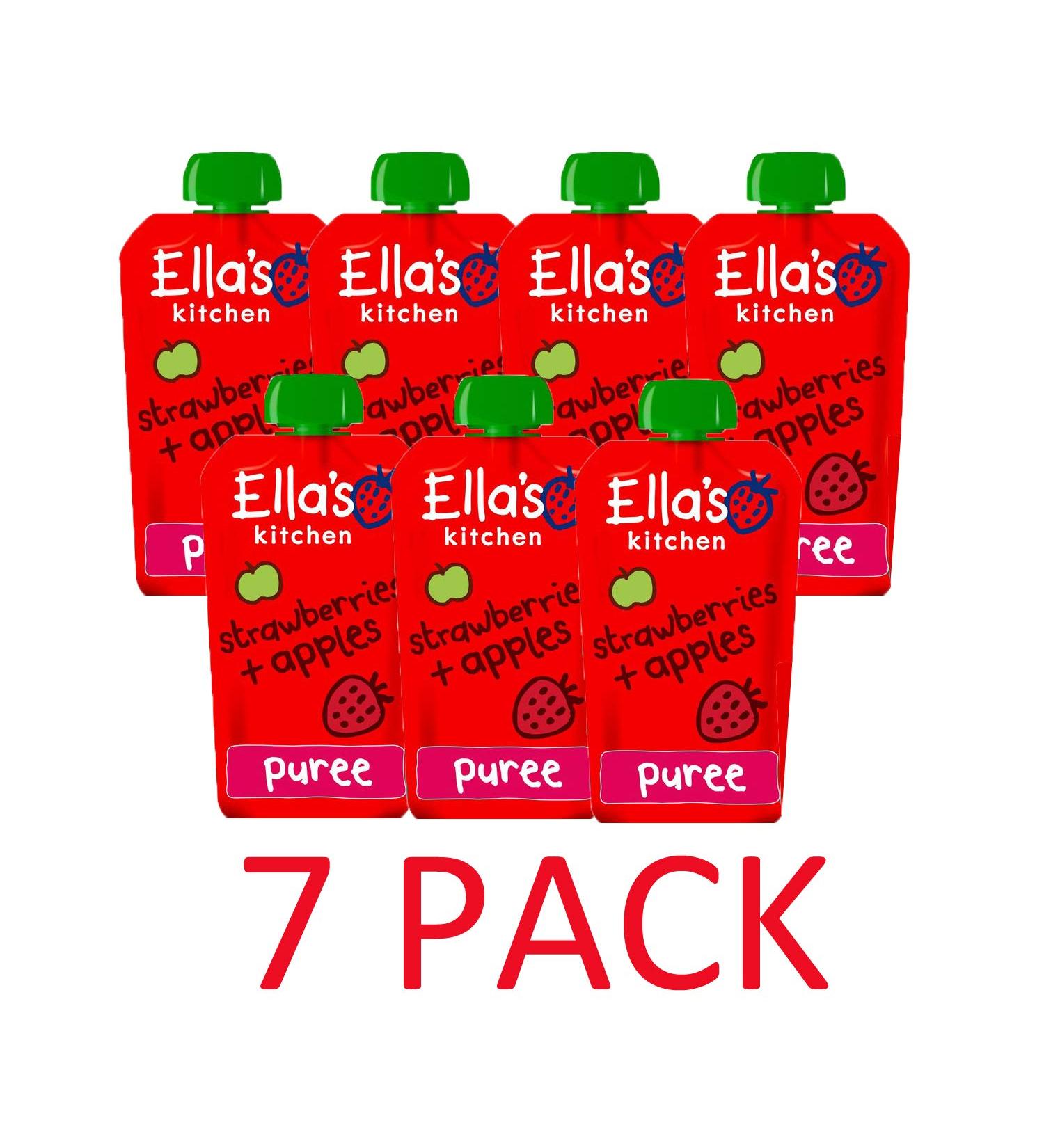 Ella's Kitchen Organic Strawberries & Apples (7 x 120g)