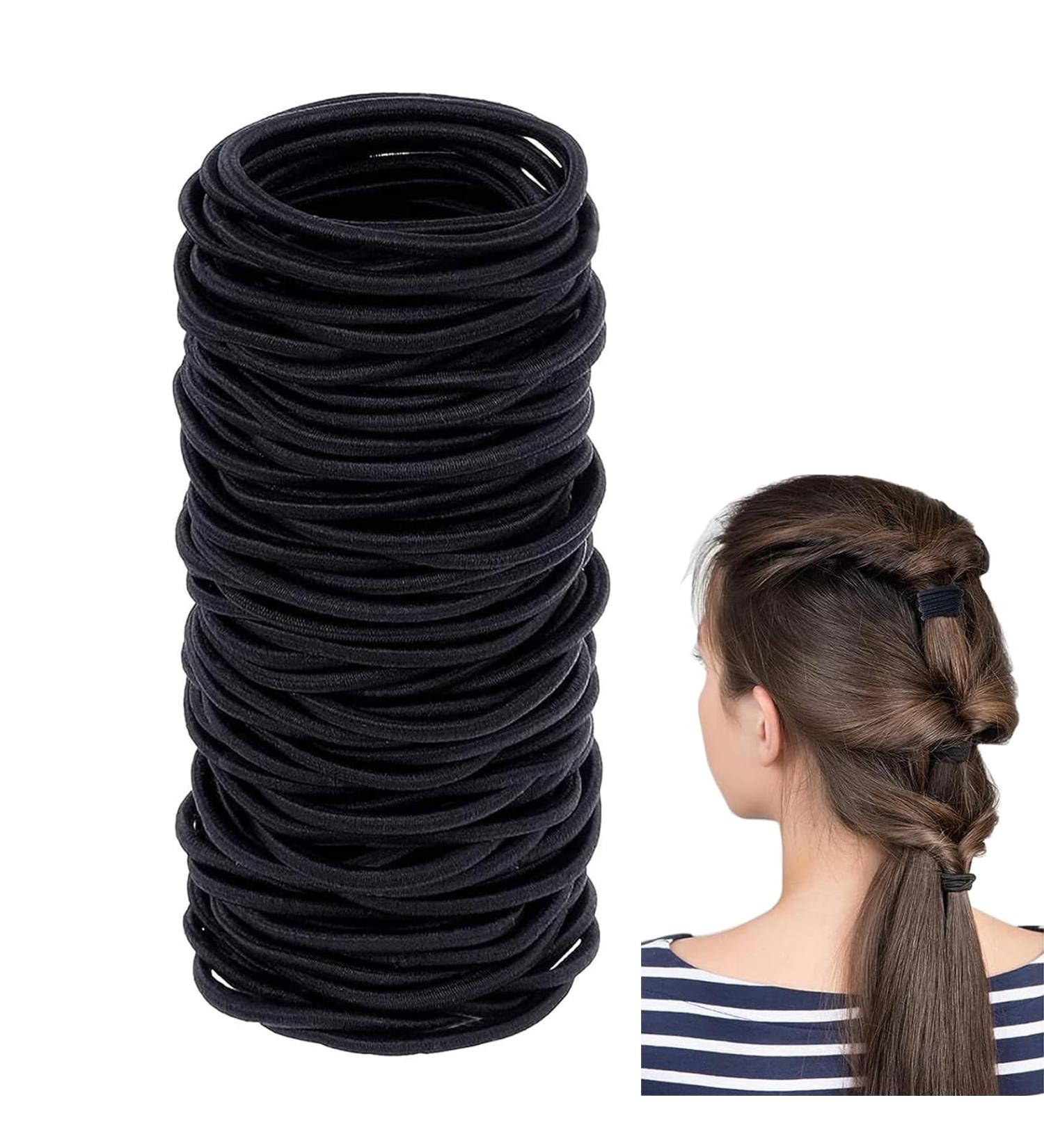 Ilamourcar 100 Hair Ties for Women Men & Girls - Metal-Free Elastic Hair Accessories Small Braid Scrunchies & Ponytail Holders - Buy Online on GoSupps.com