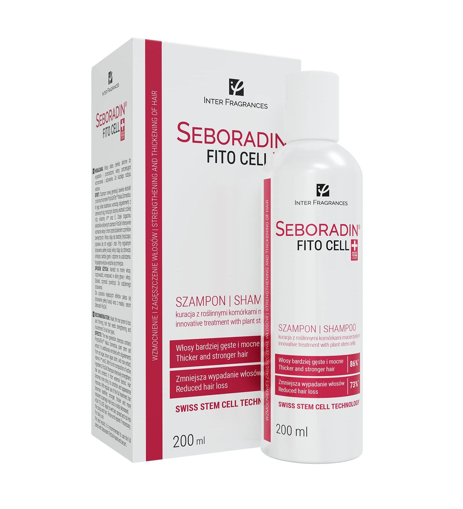 SEBORADIN FITO CELL Hair Shampoo for Stronger Hair 200 ml Hair Loss and Regrowth Swiss Technology Stem Cells Phytocelltec Malus Domestica Hair & Scalp Treatment Hair Care Hair Products 200 ml (Pack of 1) - Buy Online on GoSupps.com