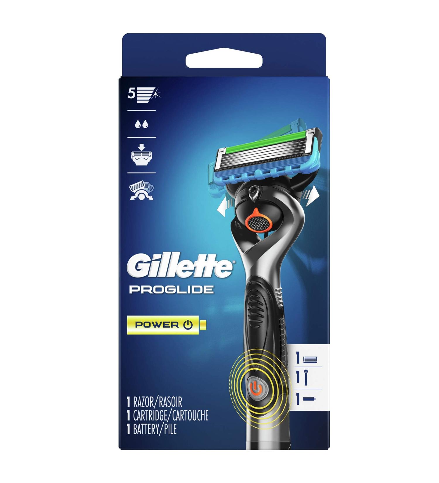 Buy Gillette Fusion5 ProGlide Power Men's Razor - 1 Blade Refill & Battery | Best International Shipping - Buy Online on GoSupps.com