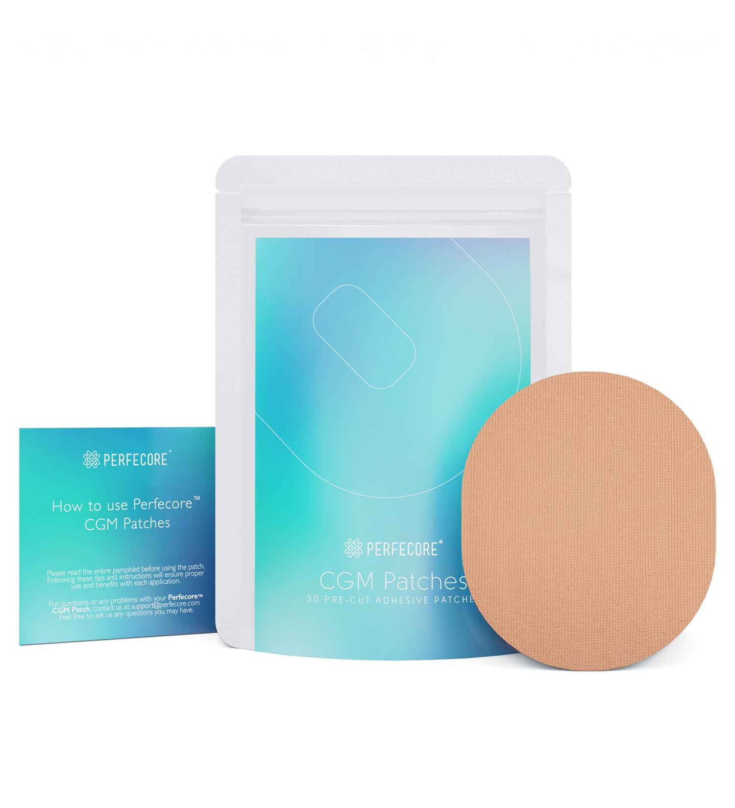 Adhesive Bandage Patches for Freestyle Libre Enlite Guardian (30-Pack) - Waterproof Diabetic Sensor Cover Tape - Nude - Buy Online on GoSupps.com