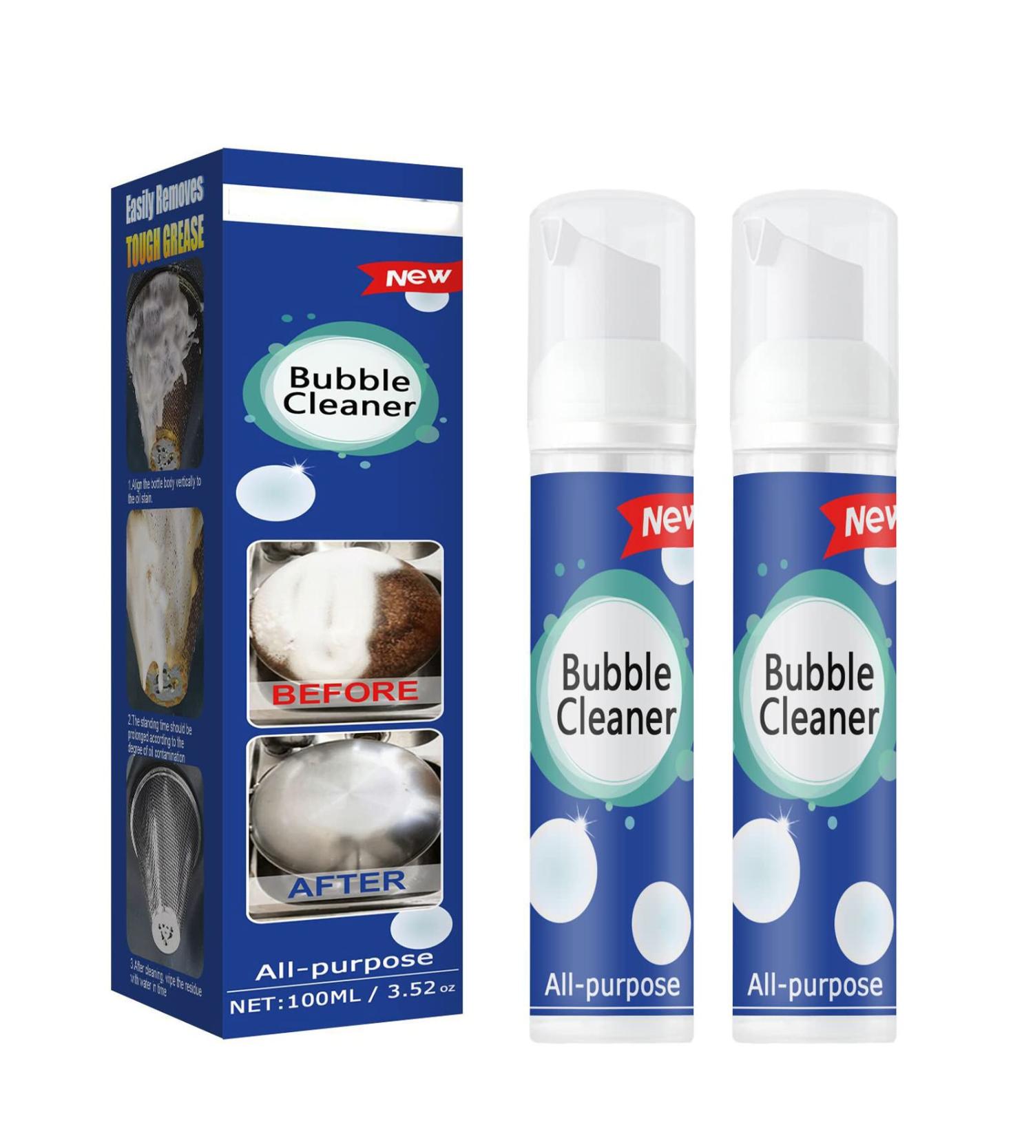 Bubble Cleaner Foam Spray 2023 New All-Purpose Rinse-Free Cleaning Spray North Moon Bubble Cleaner Foam for Kitchen (2pcs 100ml) 2pcs 100ml - Buy Online on GoSupps.com