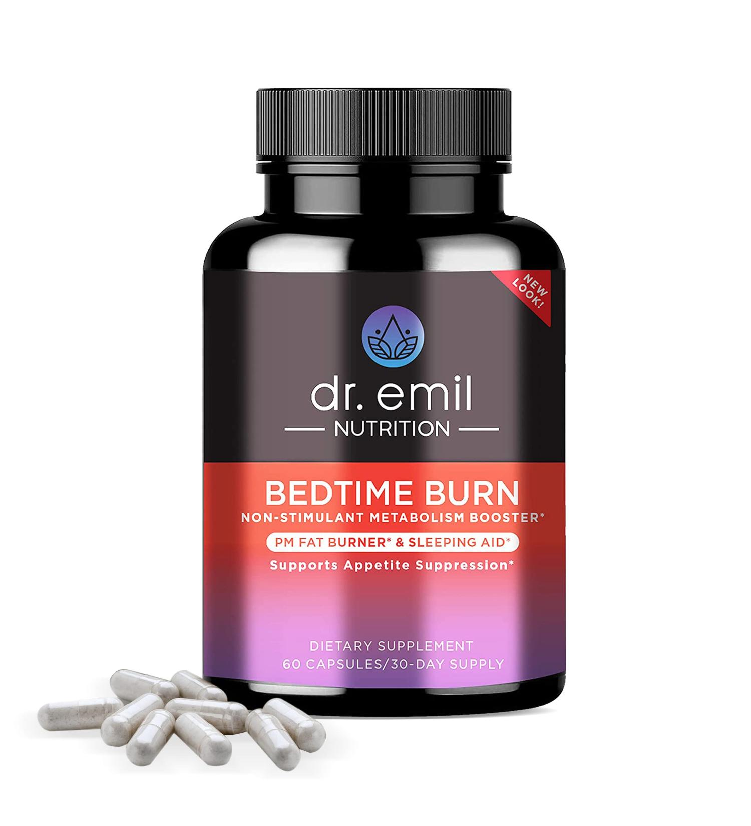 Dr. Emil PM Fat Burner & Sleep Aid - Nighttime Appetite Suppressant - 60 Capsules - Buy Online on GoSupps.com