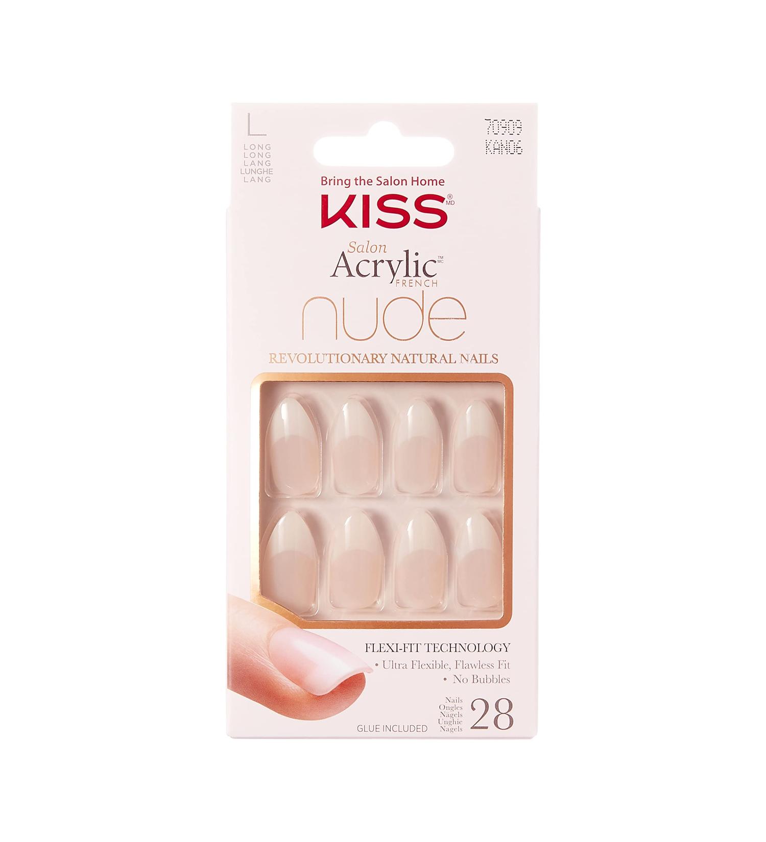Kiss Salon Acrylic Nude French Nails | Sensitive Formula for Perfect Manicure Ship Worldwide! - Buy Online on GoSupps.com
