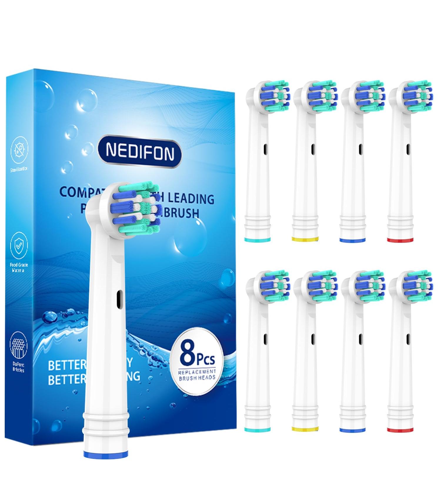 8 Pack Replacement Toothbrush Heads | Compatible with Oral B Electric Toothbrush Handle | Individually Packaged | Fits Oral B 7000/Pro 1000/9600/5000/3000/8000 | 8 Count - Buy Online on GoSupps.com