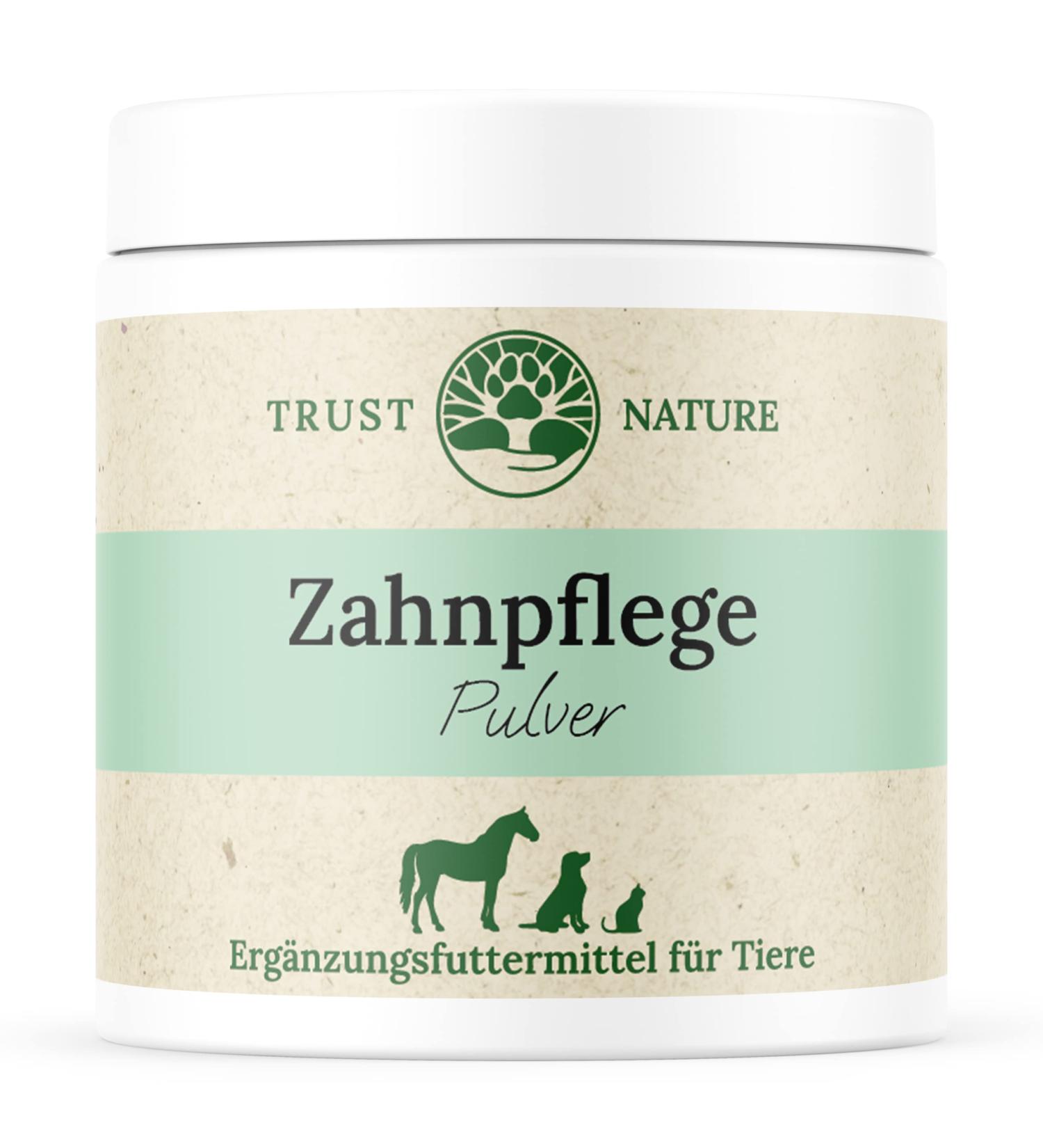 Trust Nature Dental Care Powder for Dogs & Cats | Anti-Plaque & Fresh Breath | German-Made with Parsley Mint Vitamin C Spirulina & Chlorella - Buy Online on GoSupps.com