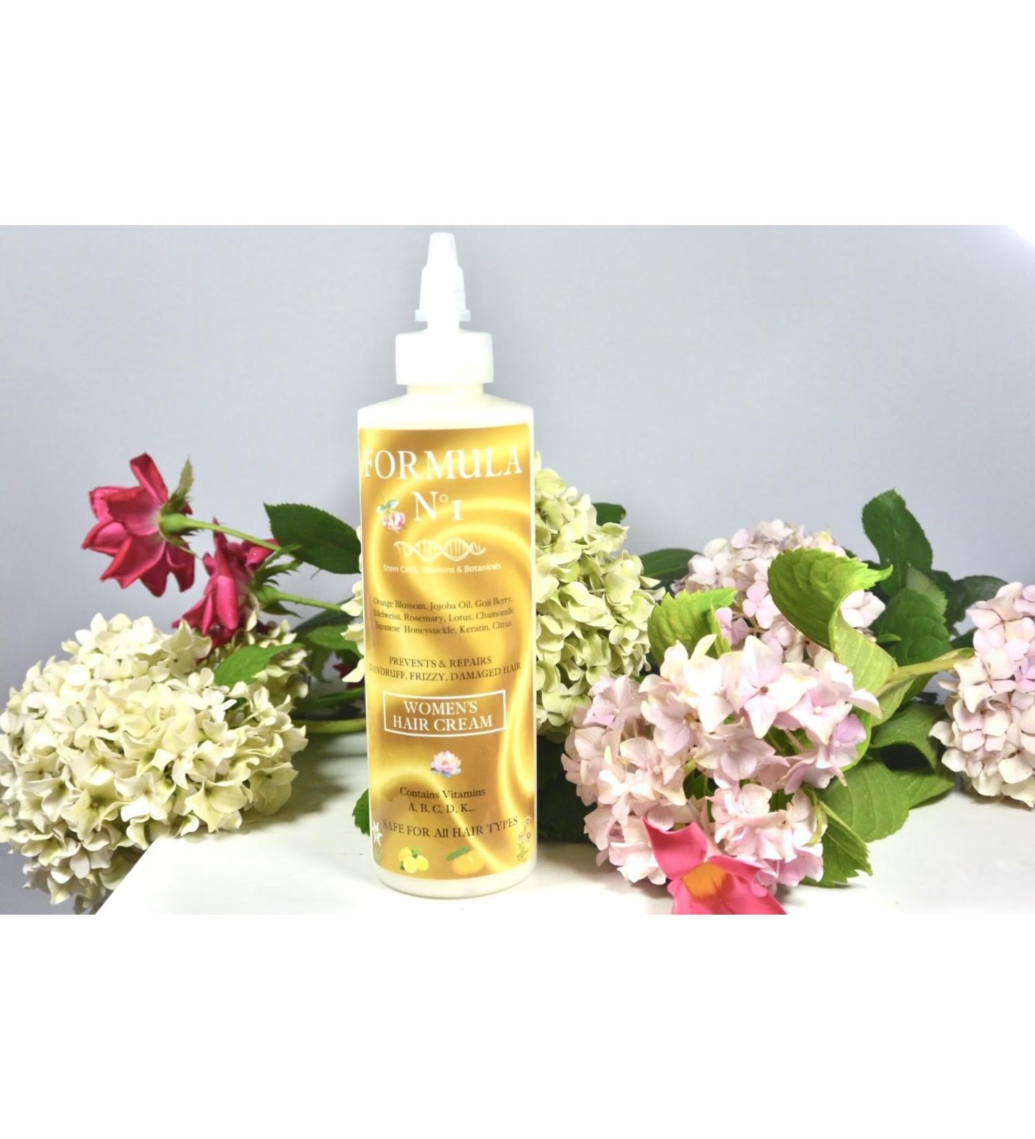 Natural Hydrating Hair Styling Cream with Peptides & Keratin | Silky Healthy Hair Care - 100% Organic Ingredients - Buy Online on GoSupps.com