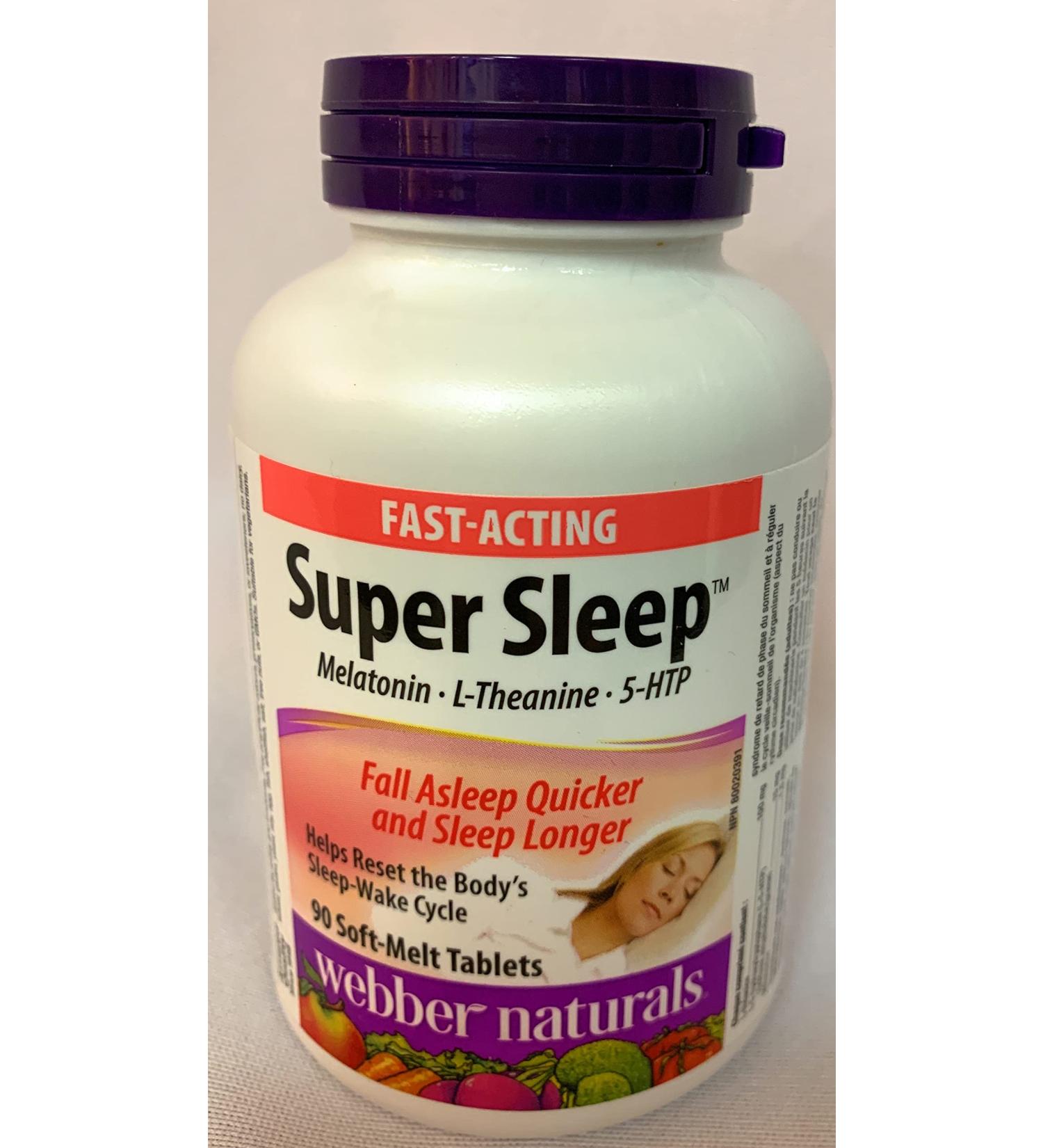 Webber Naturals Super Sleep Natural Formula for Insomnia and Anxiety Tablets (90*2) Twin Pack - Buy Online on GoSupps.com