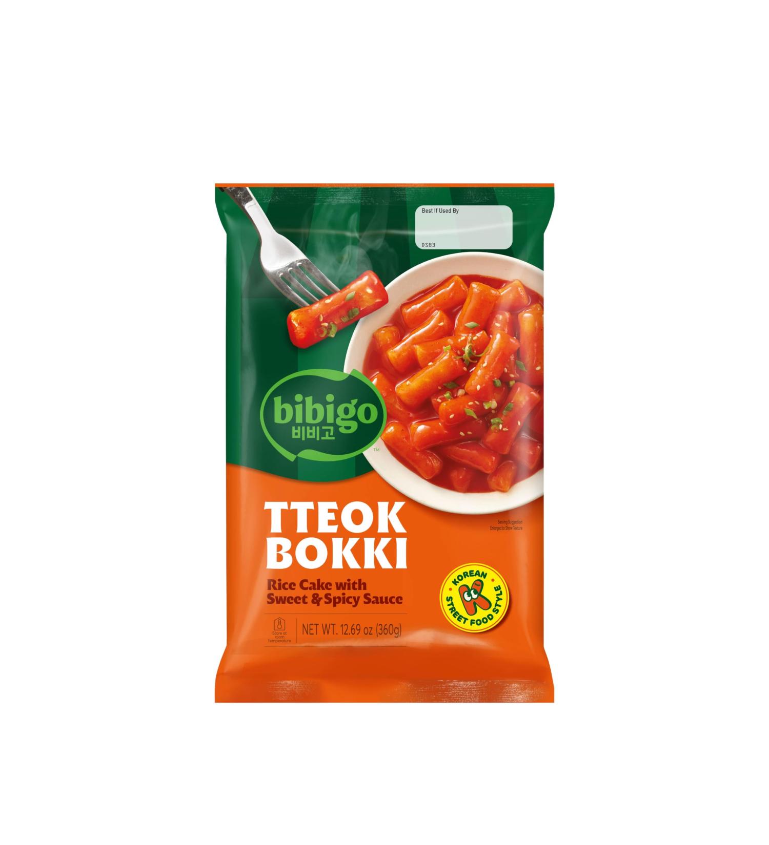 Bibigo Instant Tteokbokki Rice Cake with Sweet & Spicy Sauce Korean Snack (2 servings) - Buy Online on GoSupps.com