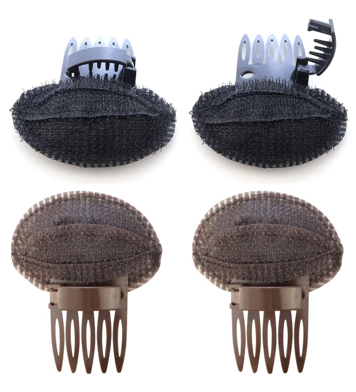 TCOTBE 4 Pcs Fluffy Hair Cushion Bump Up Volume Base Styling Clip Comb Set - Women's Invisible Hair Pad Insert Tool for Fluffy Bangs & Front Hair Accessory - Buy Online on GoSupps.com