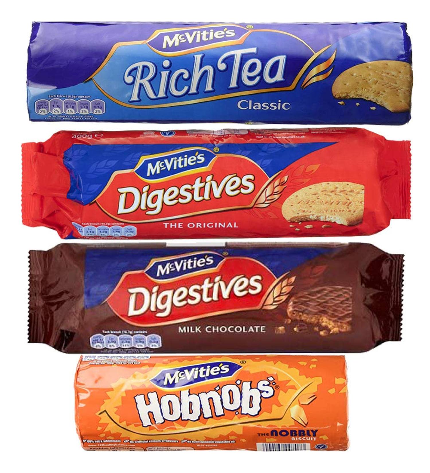  McVitie's McVities Tea Time Favourites Rich Tea 300g Digestive Tea 400g Chocolate Milk 430g & Spikes 300g - Buy Online on GoSupps.com