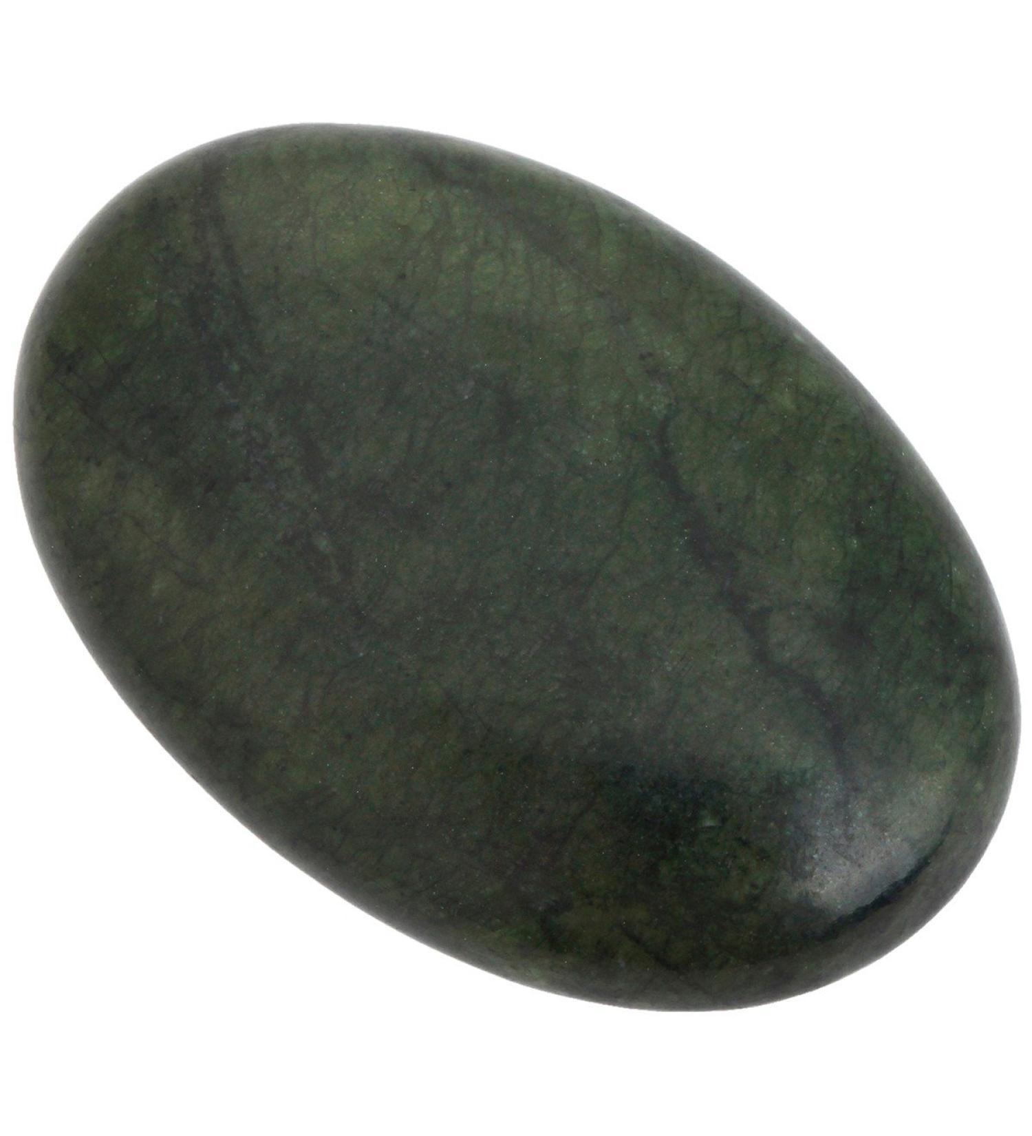 Shop Mookai Tedecor Nature Gemstone Drumstone - Polished Green Jade Pocket Crystal for Reiki Healing & Home Decoration - Buy Online on GoSupps.com