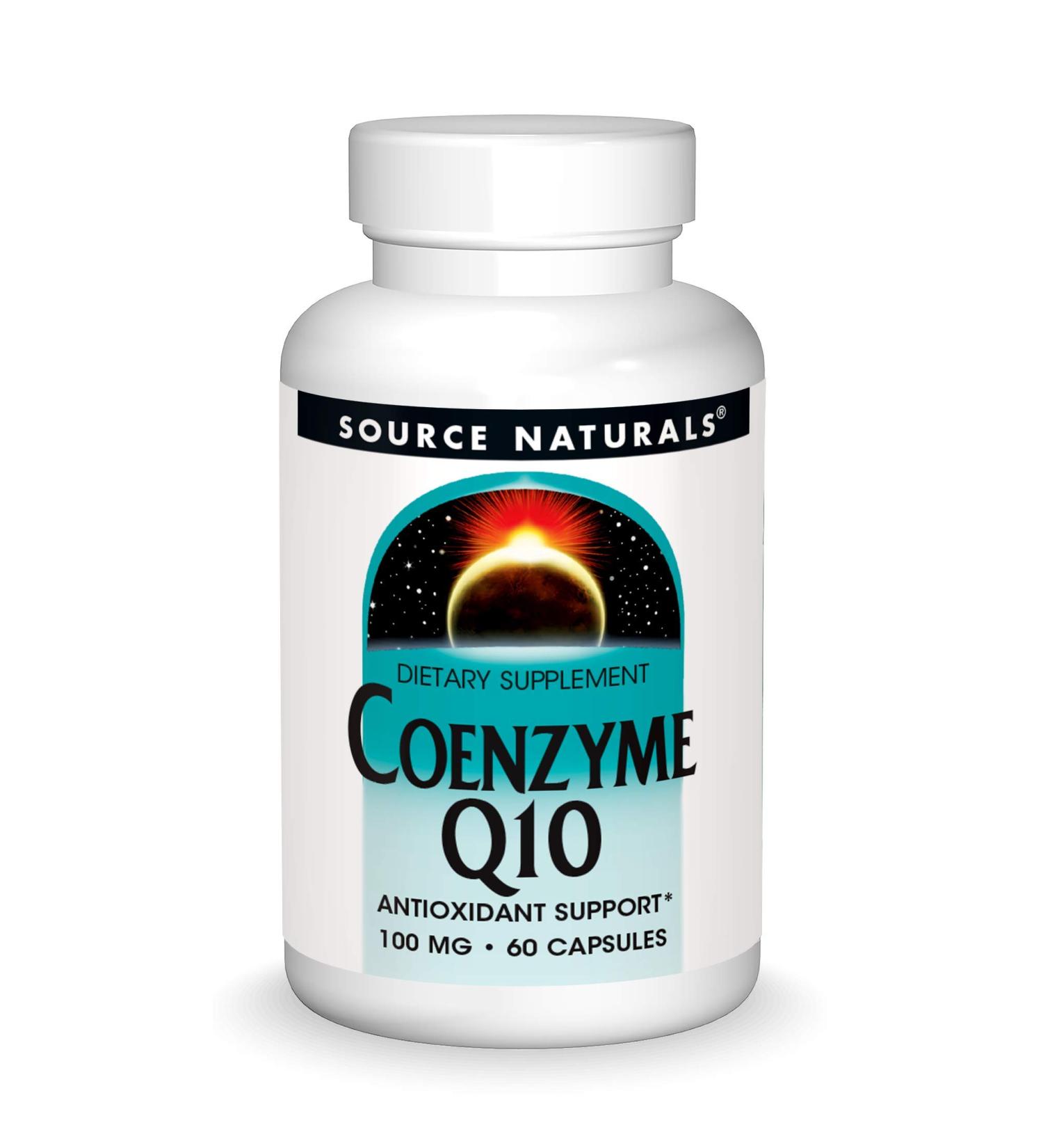 Source Naturals Coenzyme Q10 100 mg - 60 Capsules for Heart Health & Energy - Buy Online on GoSupps.com