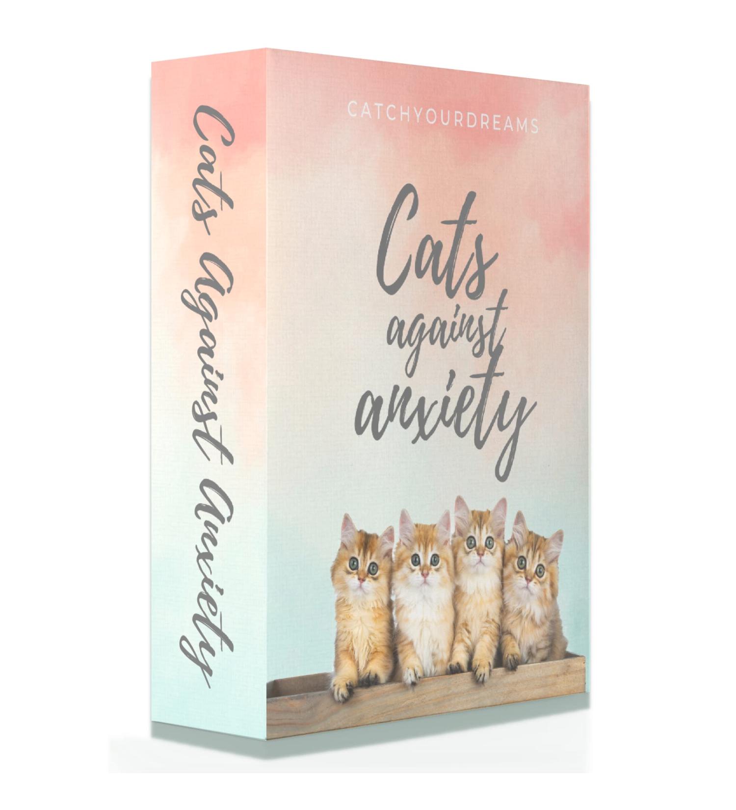Cats Against Anxiety Cards - 50 Self-Esteem & Stress Affirmation Cards by Catchyourdreams: Oracle Tarot Self-Therapy for Anxiety Emotions - Buy Online on GoSupps.com