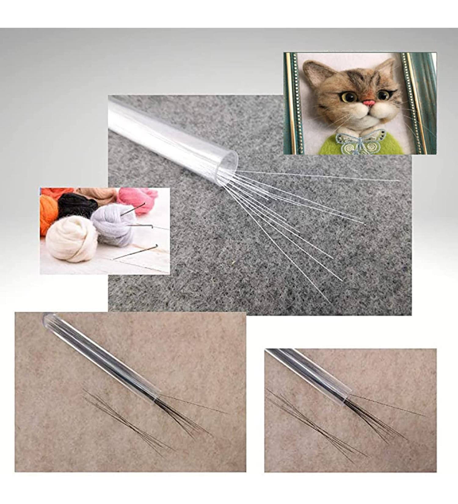 50 White Animal Whiskers for Crafts - Needle Felting Supplies - Buy Online on GoSupps.com