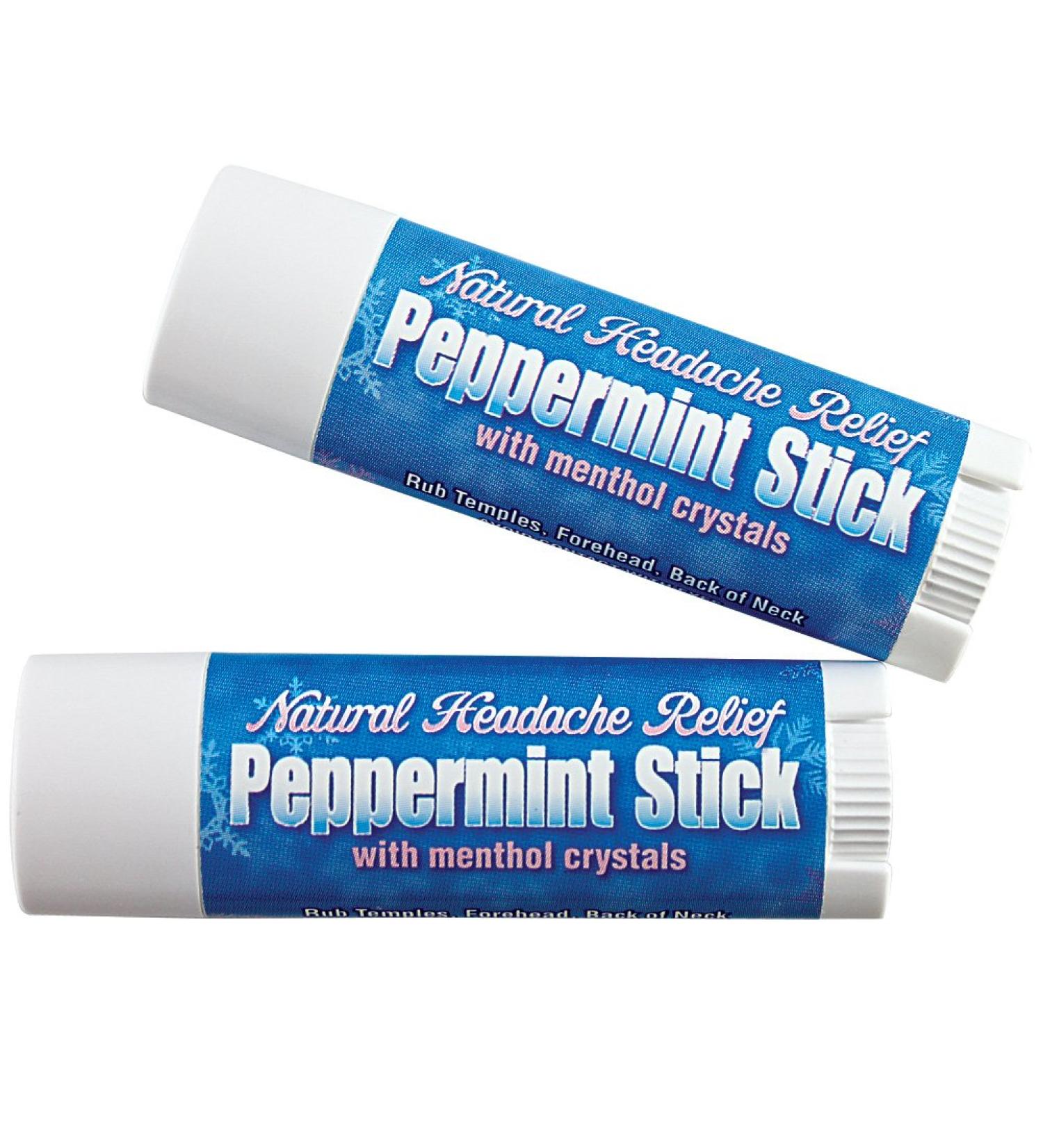Peppermint Sticks Menthol Crystals Rosemary Headache Relief (Set of 2) by CloseoutZone