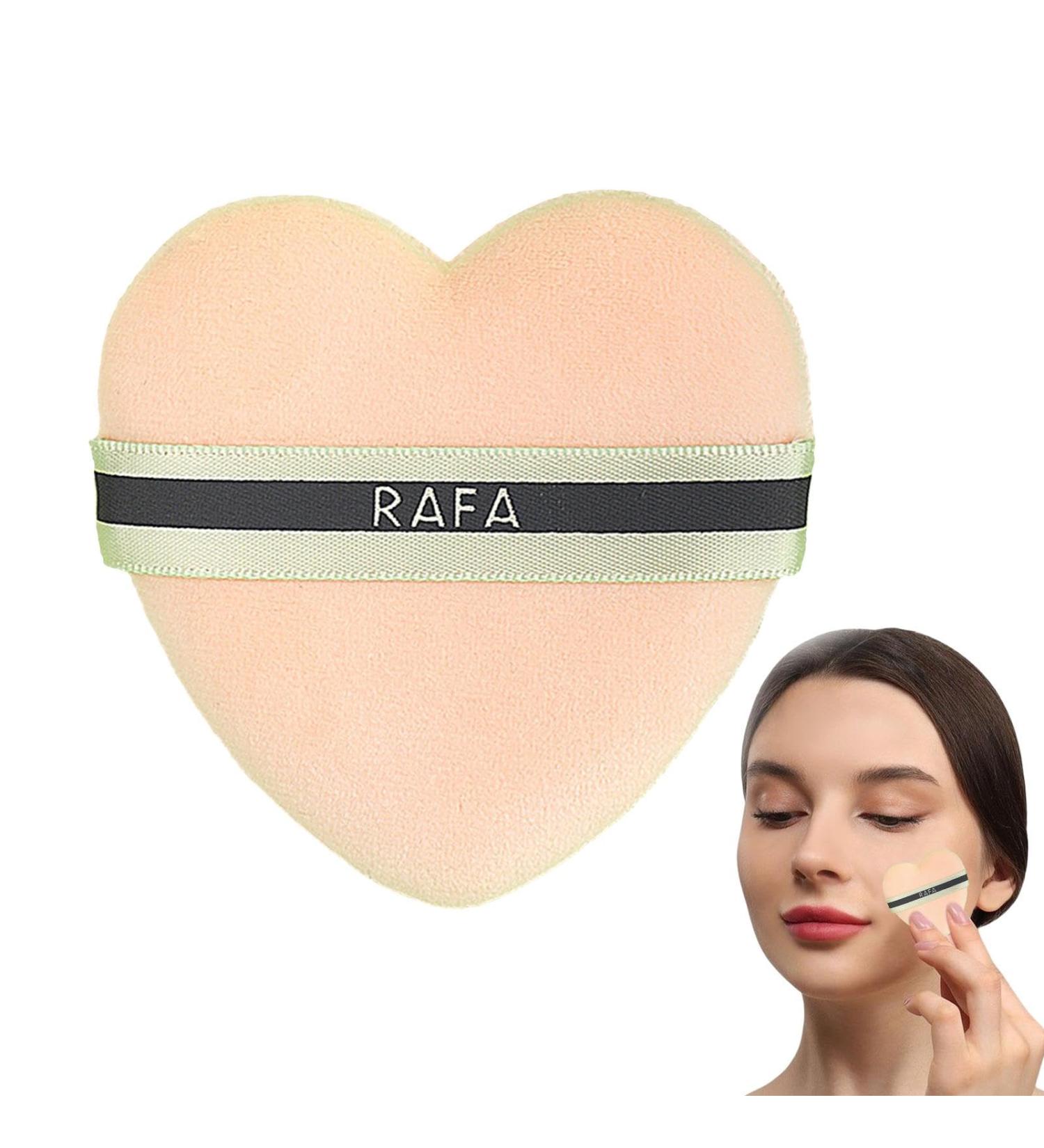 Makeup Powder Puff Heart Shaped Make up Sponges Puff - Velour Powder Puff Reusable Setting Powder Puff Soft Face Makeup Tools for Loose Powder Makeup Setting - Buy Online on GoSupps.com