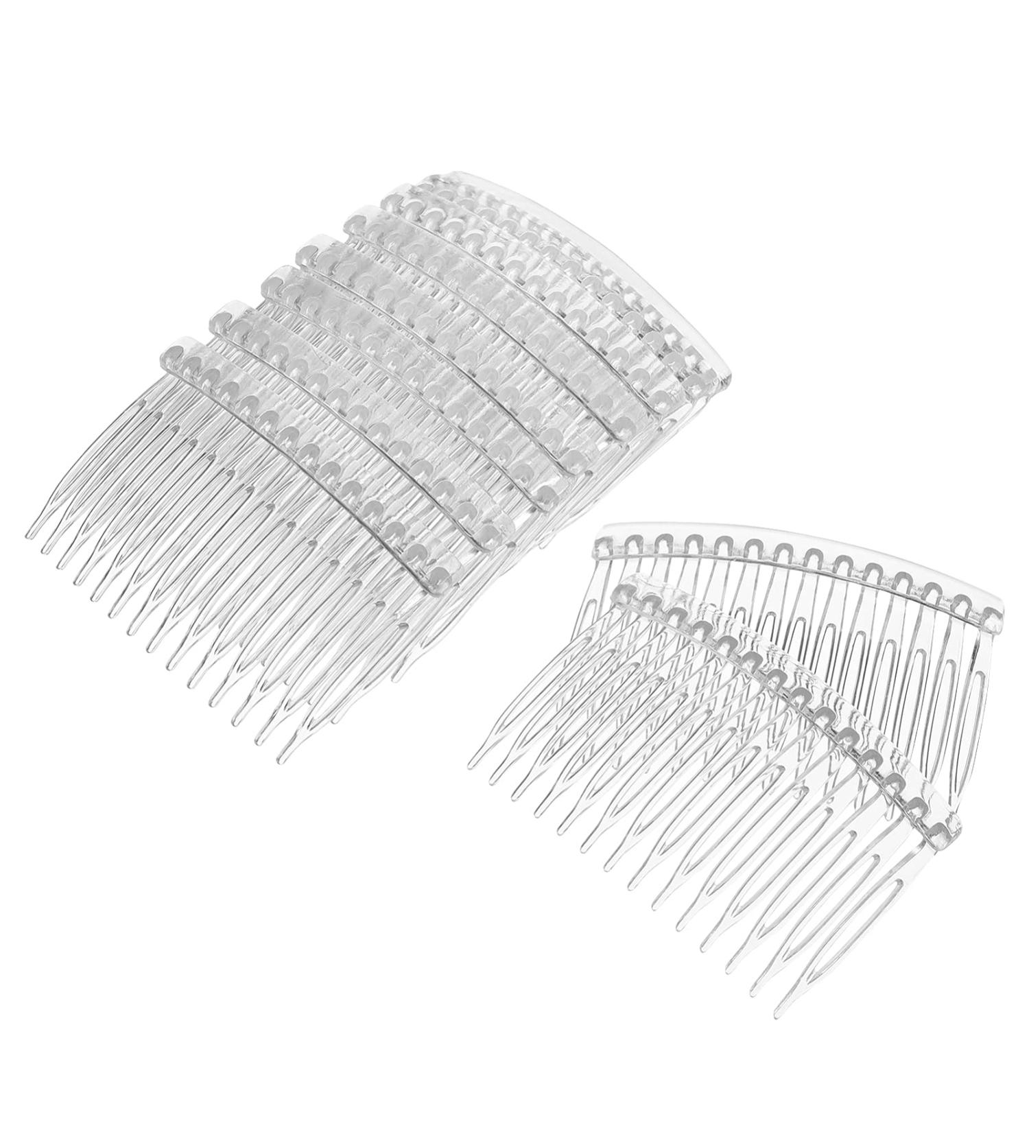 Minkissy 10pcs 14 Teeth Hair Side Combs for Bridal Wedding Veil - Transparent - Buy Online on GoSupps.com