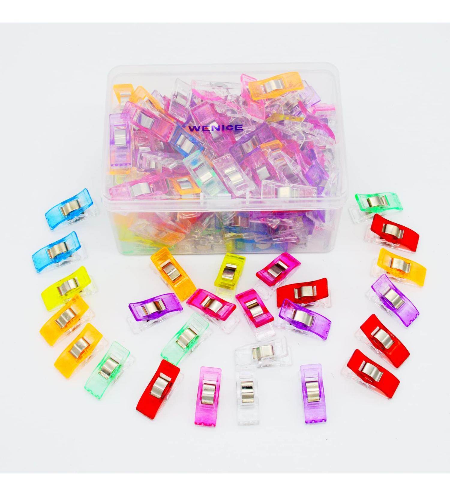 Sewing Clips for Fabric and Quilting 120 PCS - WENICE Embroidery Clips for Sewing Supplies - Multicolor - Buy Online on GoSupps.com