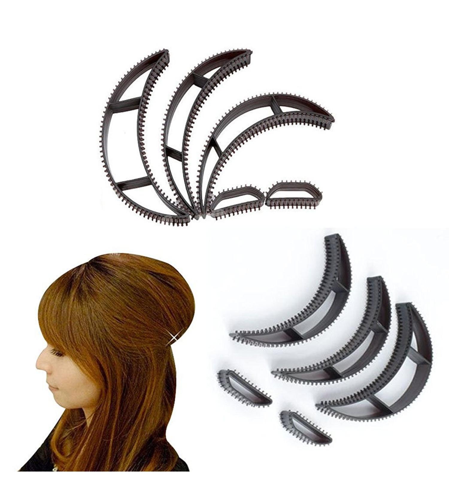 Frcolor Hair Bumpit - Volume Beehive Hair Bump Pad (Pack of 5 Black) for Effortless Style - International Shipping Available - Buy Online on GoSupps.com