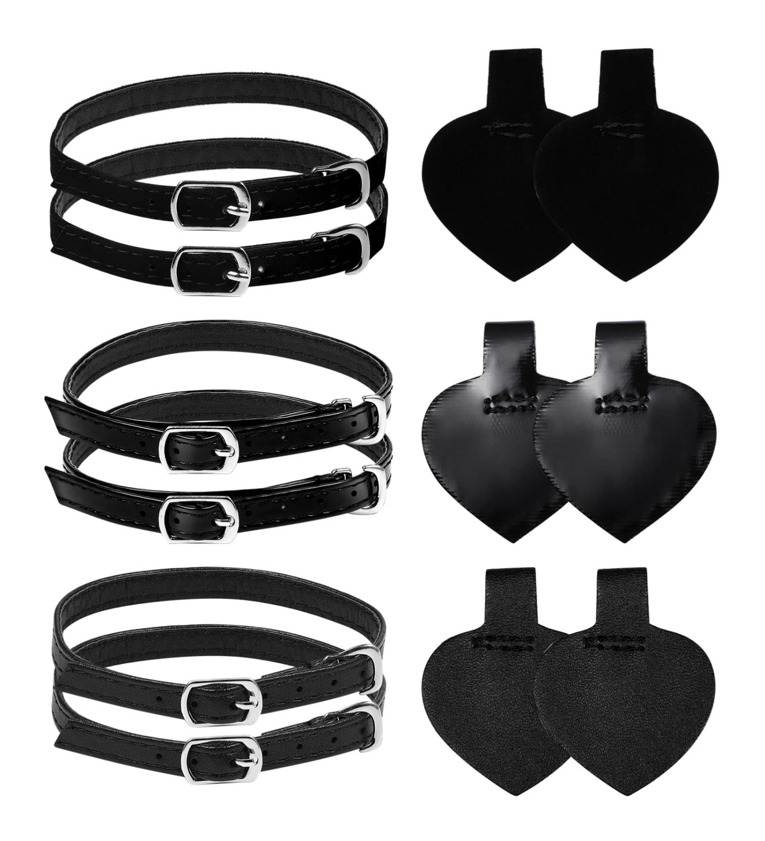 Milisten 3 Sets Removable Shoe Straps for Heels | Anti-Loose Heels Ankle Straps & Self-Adhesive Heel Cushion Inserts - Shoe Accessories for Ultimate Comfort - Buy Online on GoSupps.com