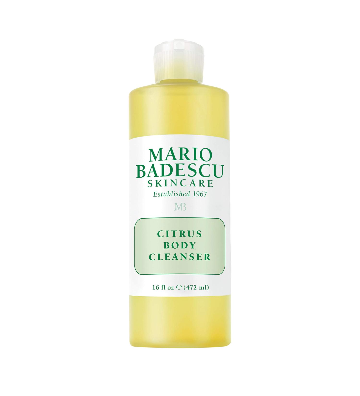 Mario Badescu Citrus Body Cleanser - Lightweight Shower Gel Soap with Grapefruit and Orange Peel Extracts - Fresh and Moisturizing Body Wash for Men and Women Citrus 16 Fl Oz (Pack of 1)
