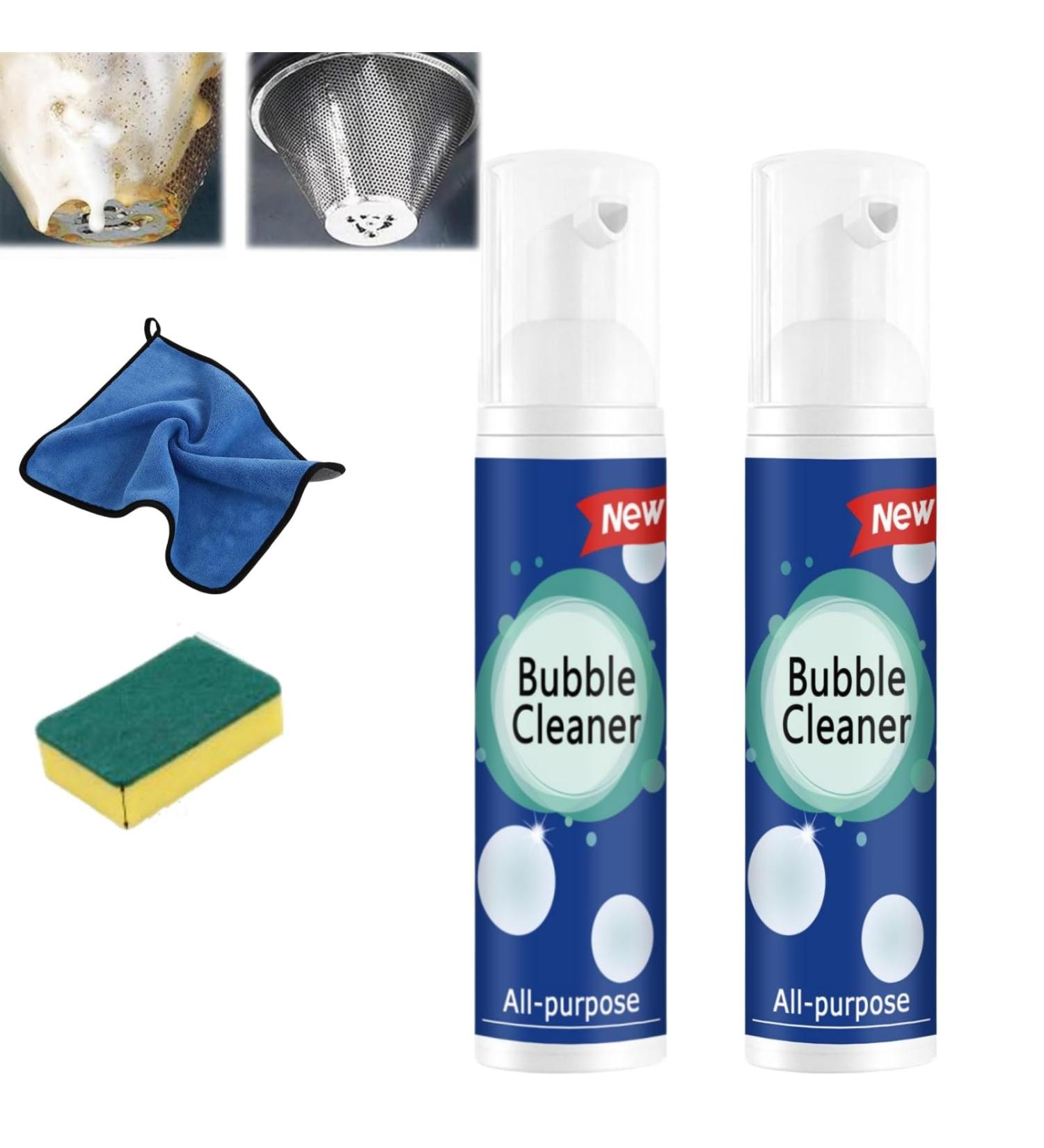 Cohbskj Luftune Bubble Cleaner Bubble Cleaner Foam Spray Luftune All Purpose Rinse Cleaning Spray Powerful Stain Removing Foam Cleaner (100ml-2PCS) - Buy Online on GoSupps.com
