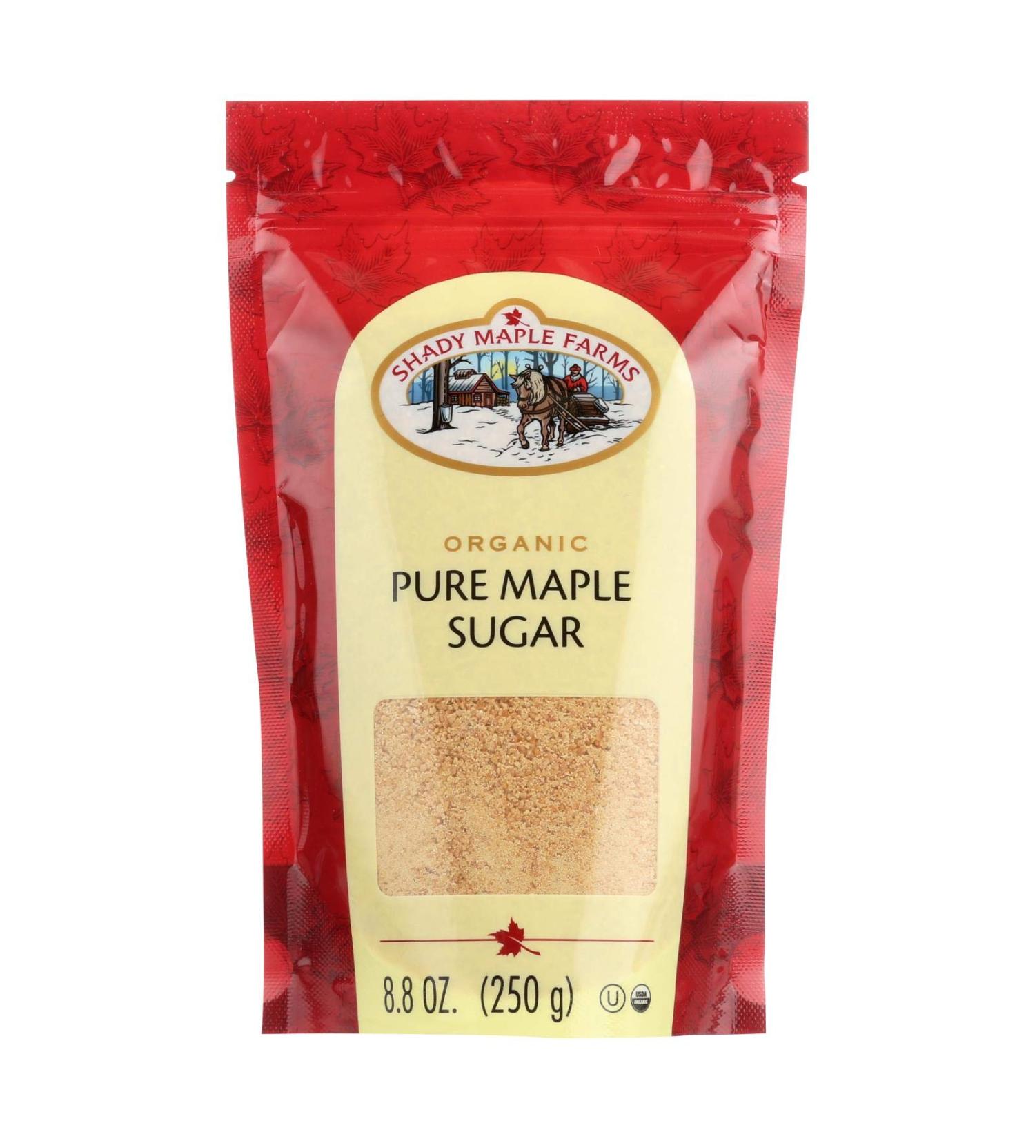 Shady Maple Farms Organic Pure Maple Sugar 8.8oz - 8 Pack Case - Buy Online on GoSupps.com