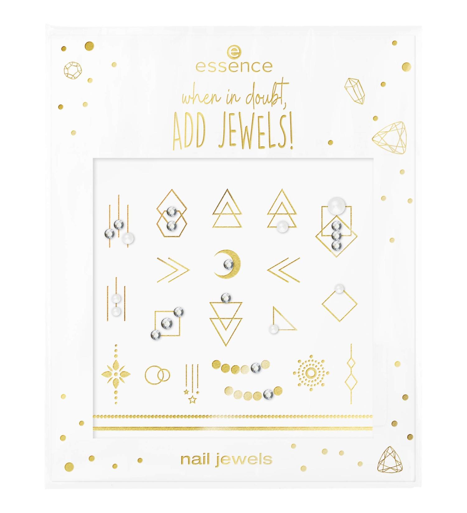 Essence "When in Doubt Add Jewels" Nail Stickers 22 Pieces No. 01 Jewels Are My Superpower