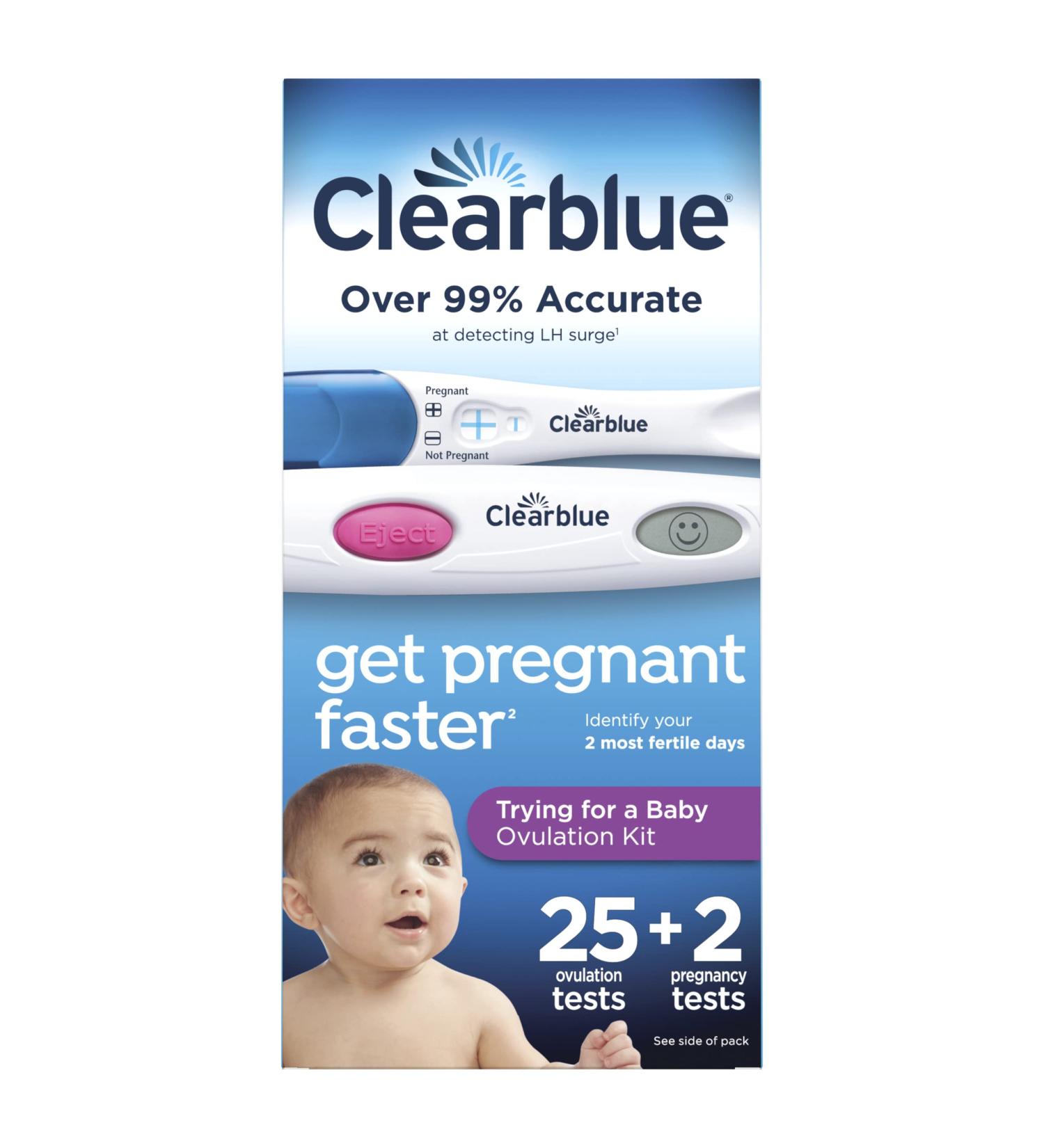 Clearblue Trying for a Baby Ovulation Kit - 27 Count Ovulation and Pregnancy Tests - Buy Online on GoSupps.com