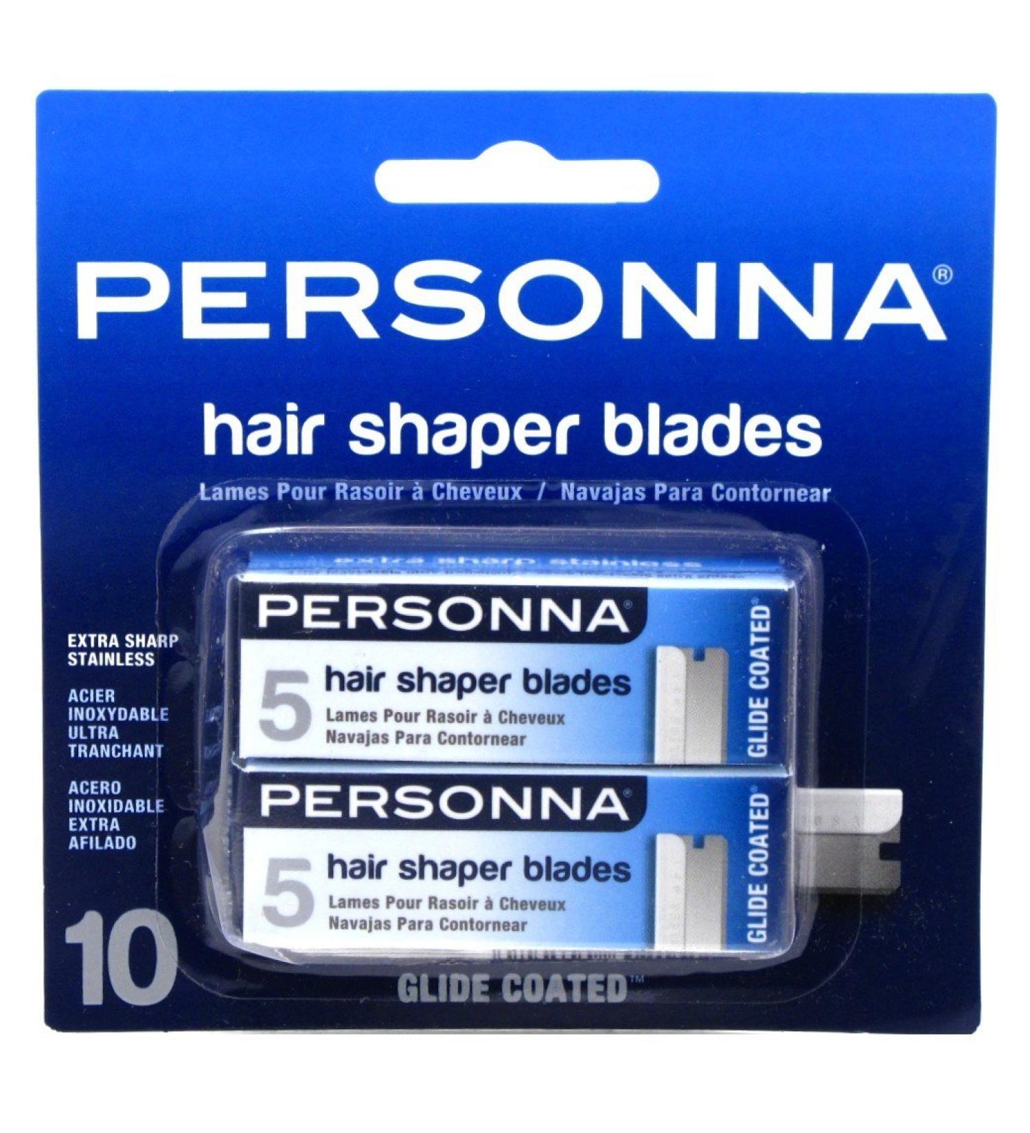 Personna Hair Shaper Blades, 10 Ea, 10count (RZRB-PRSA-BP8820B)