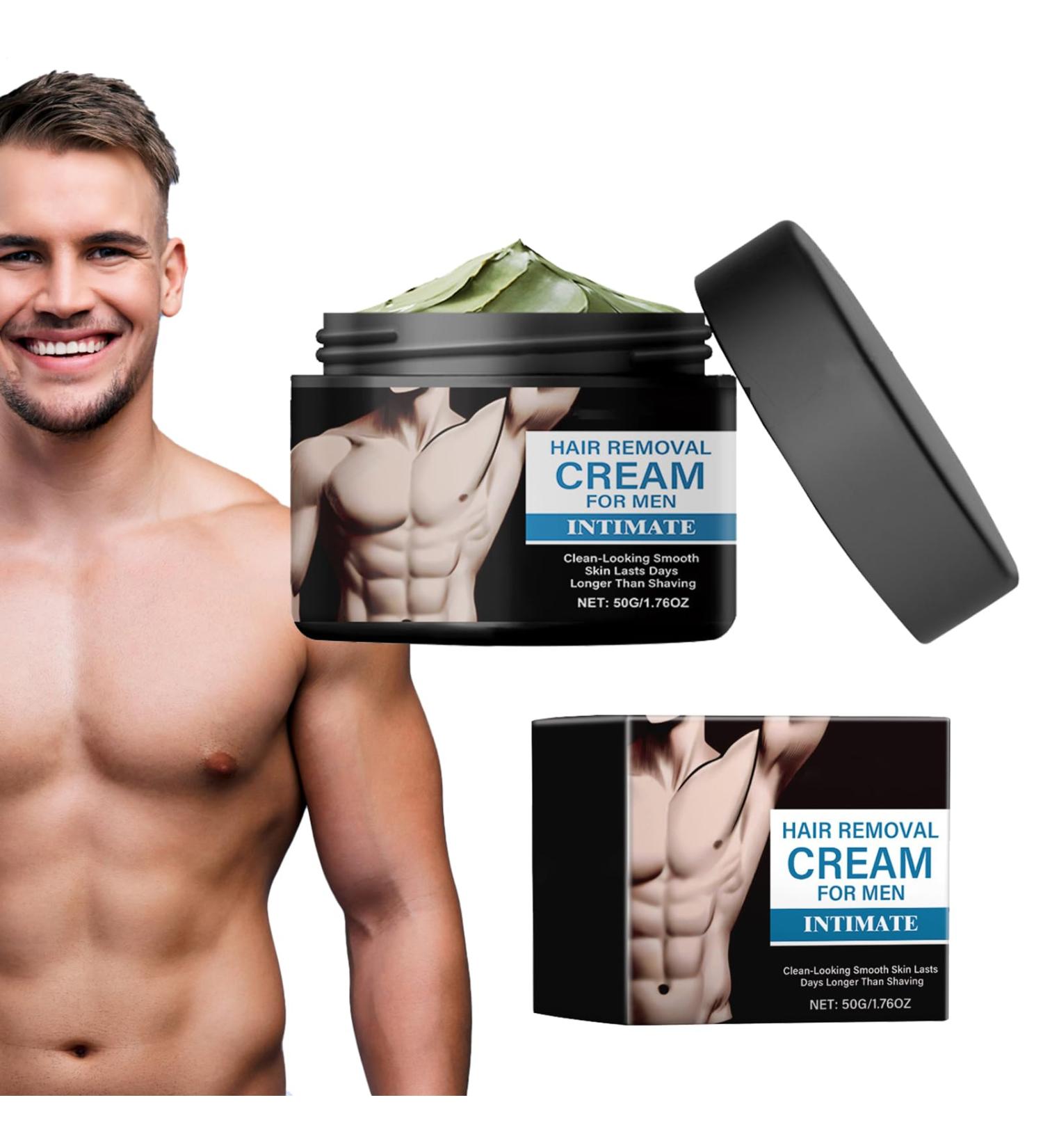  Generisch Soothing Pubic Hair Removal Cream for Men 50g Hair removal cream for intimate areas For private areas chest back legs arms forearms elbows upper arms - Buy Online on GoSupps.com